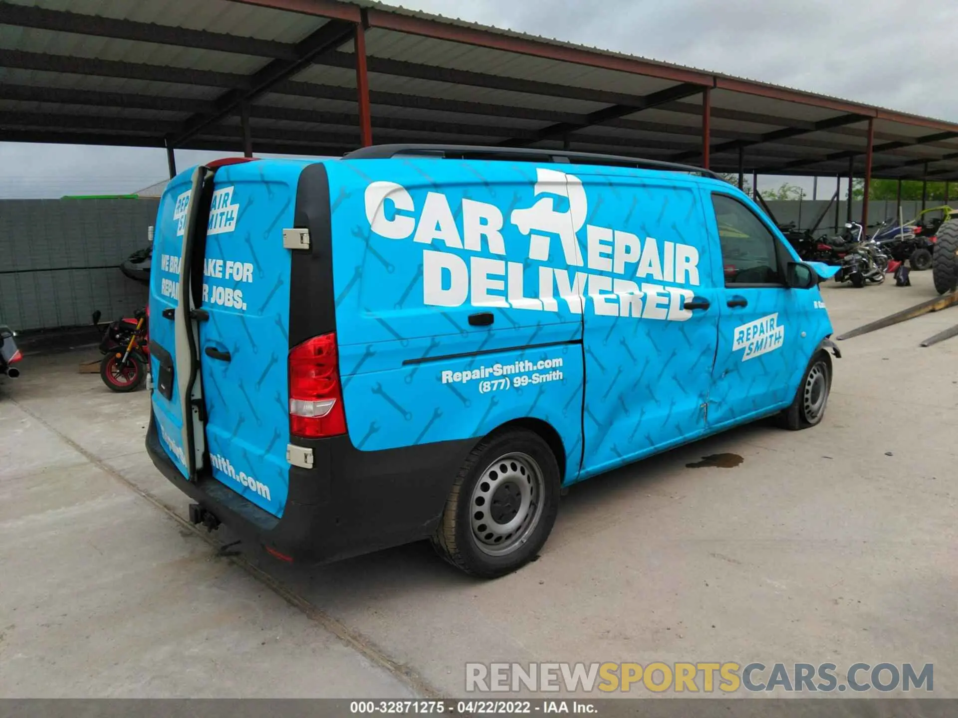 4 fotografías del automóvil dañado W1YV0BEY8M3829351 MERCEDES-BENZ METRIS CARGO VAN 2021
