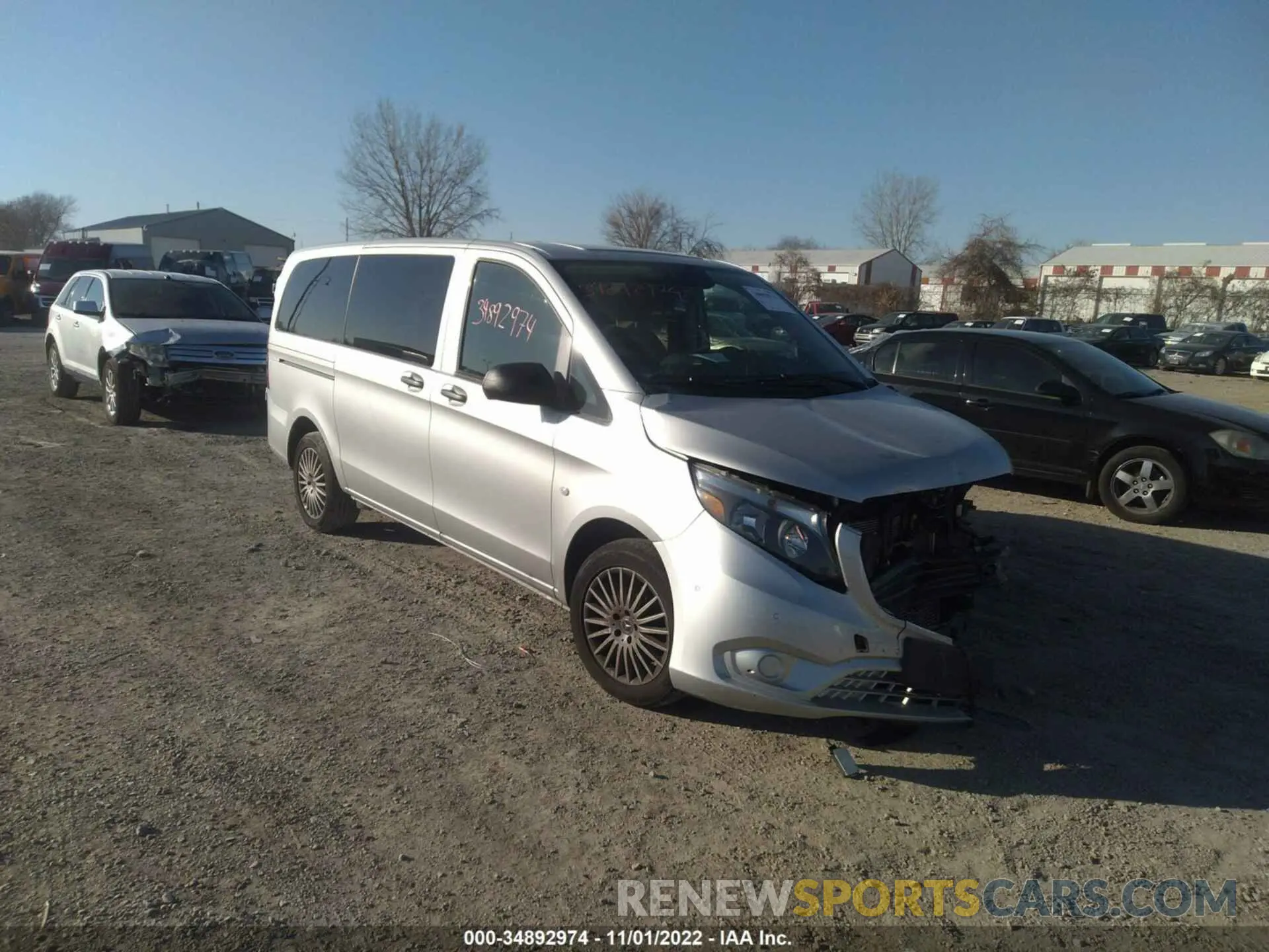 1 fotografías del automóvil dañado WD4PG2EE4K3537763 MERCEDES-BENZ METRIS PASSENGER VAN 2019
