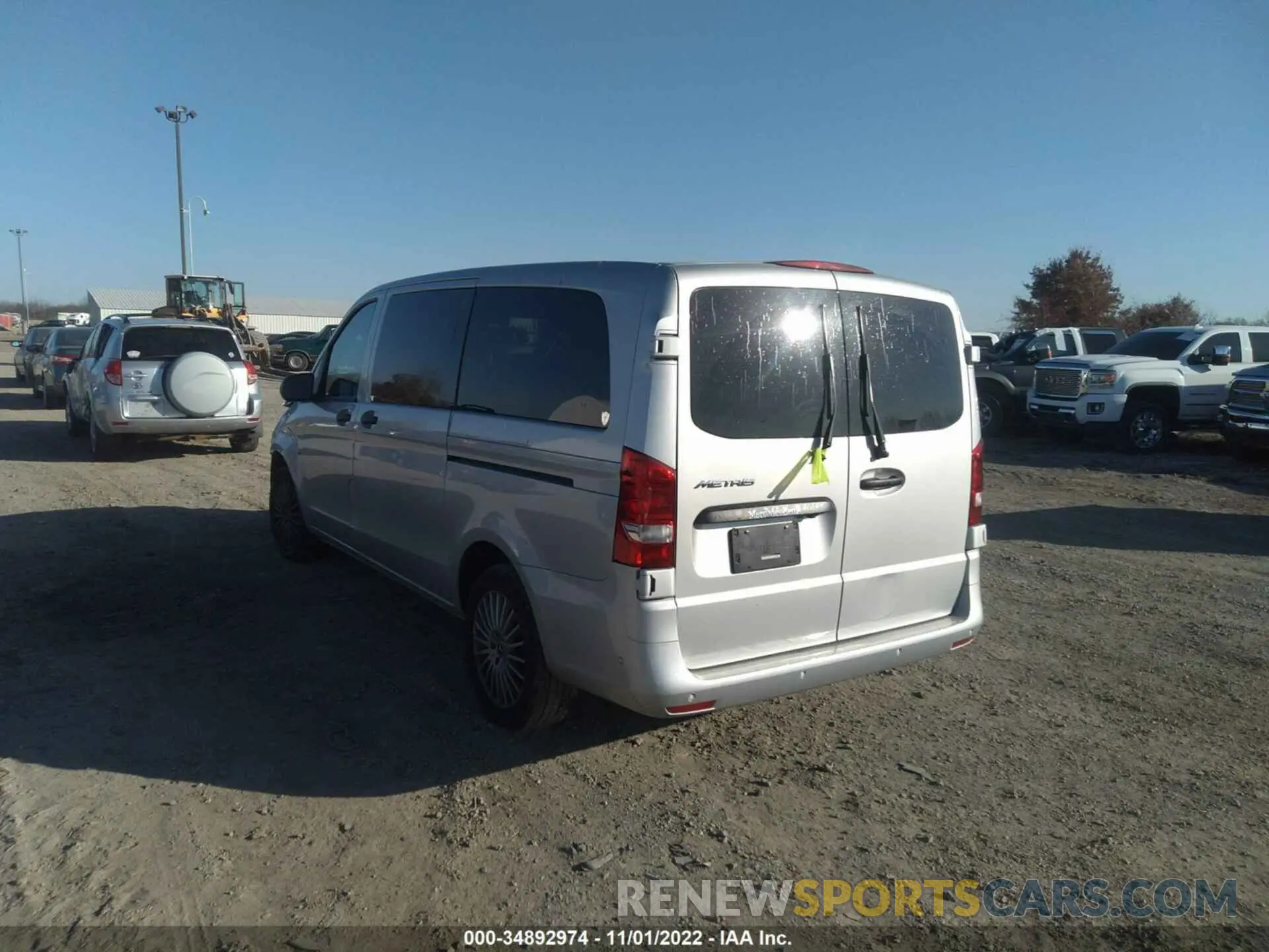 3 fotografías del automóvil dañado WD4PG2EE4K3537763 MERCEDES-BENZ METRIS PASSENGER VAN 2019
