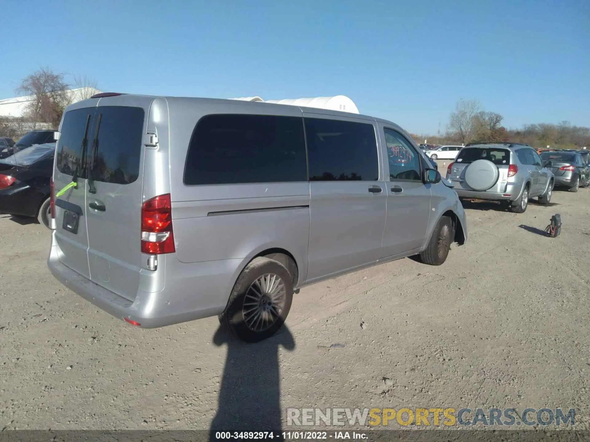 4 fotografías del automóvil dañado WD4PG2EE4K3537763 MERCEDES-BENZ METRIS PASSENGER VAN 2019