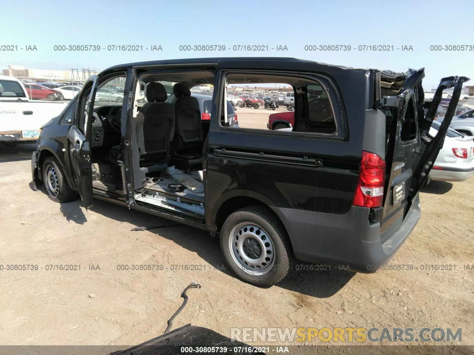 3 fotografías del automóvil dañado WD4PG2EE6K3518972 MERCEDES-BENZ METRIS PASSENGER VAN 2019