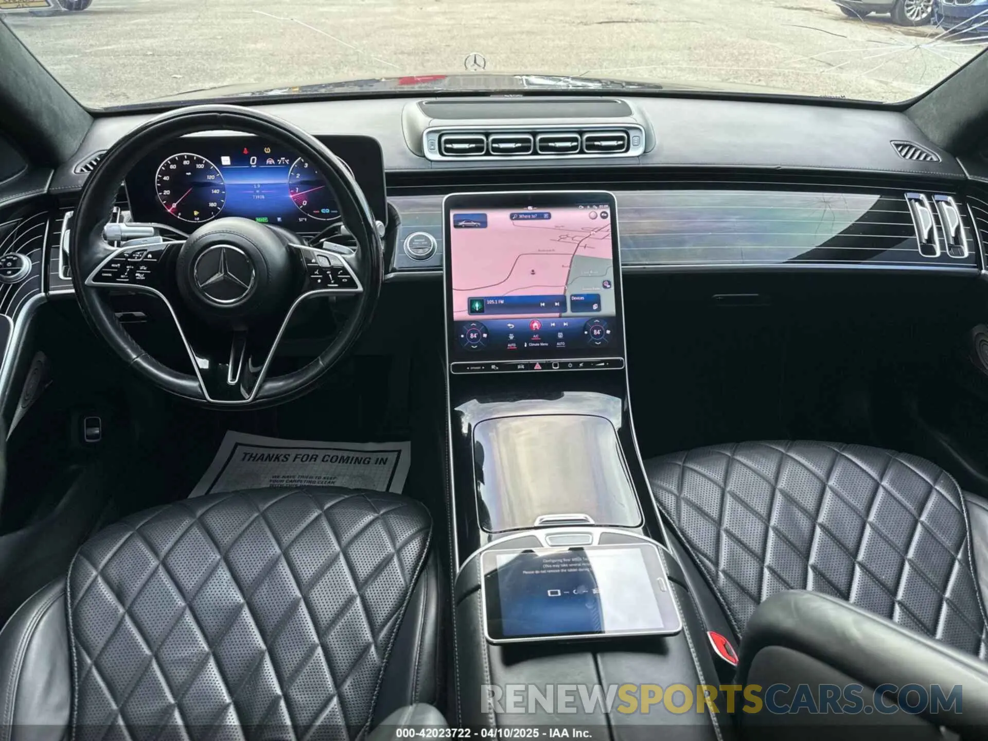 6 fotografías del automóvil dañado W1K6G7GBXMA045832 MERCEDES-BENZ S 2021