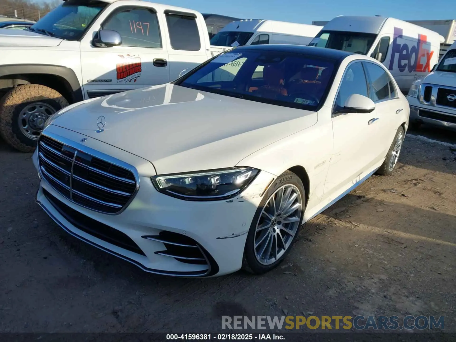 2 fotografías del automóvil dañado W1K6G6DB4NA125708 MERCEDES-BENZ S 500 2022