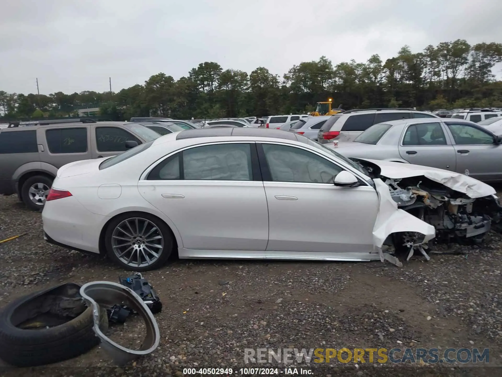 14 fotografías del automóvil dañado W1K6G6DB1PA209925 MERCEDES-BENZ S 500 2023
