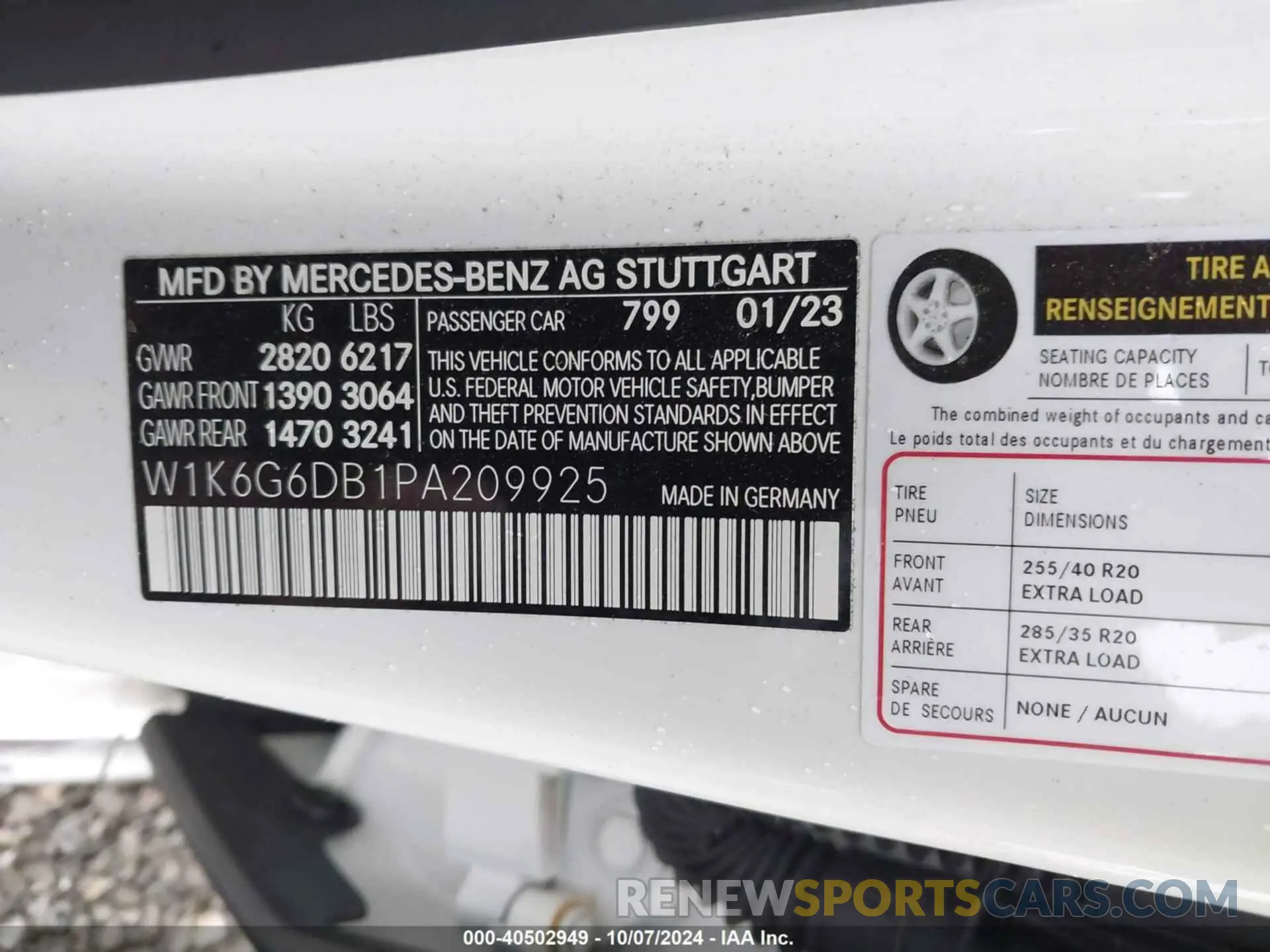 9 fotografías del automóvil dañado W1K6G6DB1PA209925 MERCEDES-BENZ S 500 2023