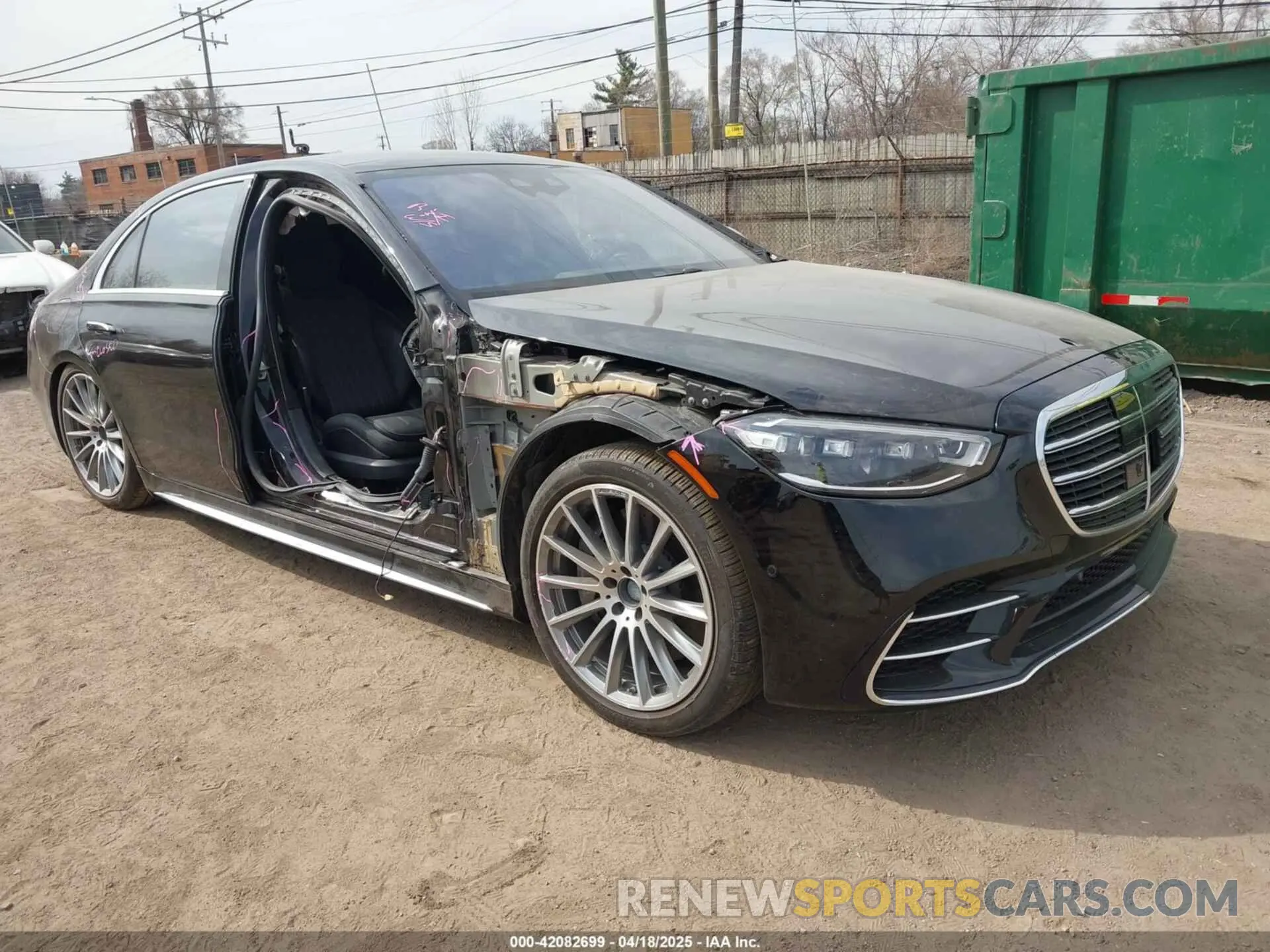 1 fotografías del automóvil dañado W1K6G6DB5PA172216 MERCEDES-BENZ S 500 2023