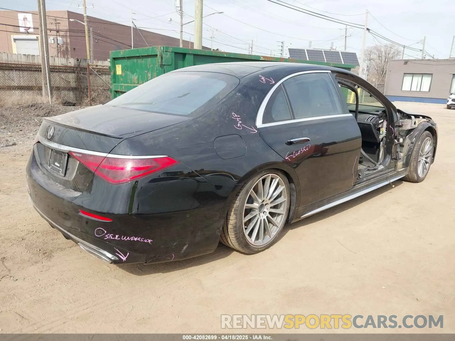 4 fotografías del automóvil dañado W1K6G6DB5PA172216 MERCEDES-BENZ S 500 2023