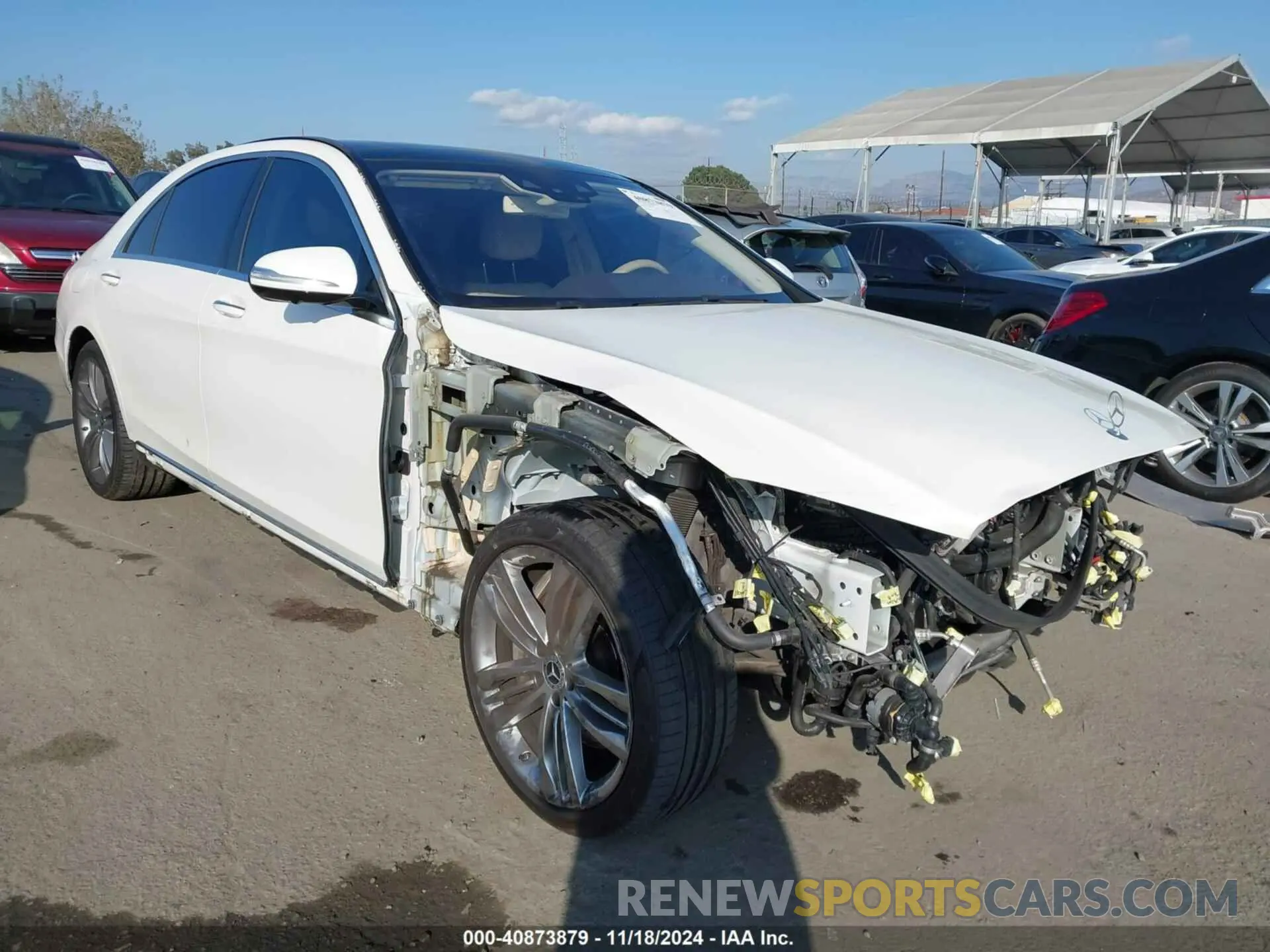 1 fotografías del automóvil dañado WDDUG8DB4KA426011 MERCEDES-BENZ S 560 2019