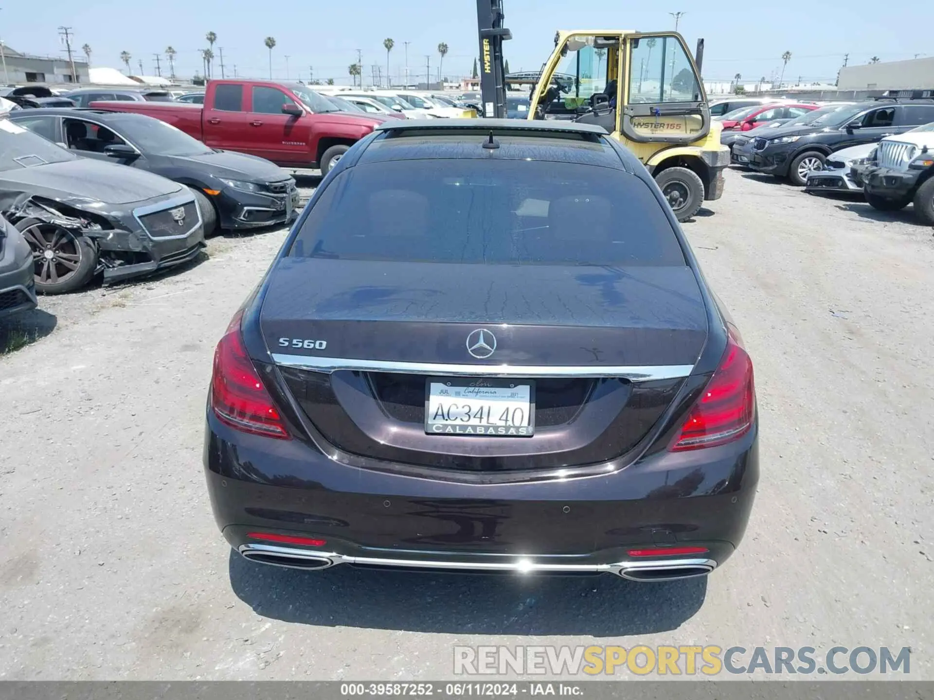 16 fotografías del automóvil dañado WDDUG8DB9KA476354 MERCEDES-BENZ S 560 2019