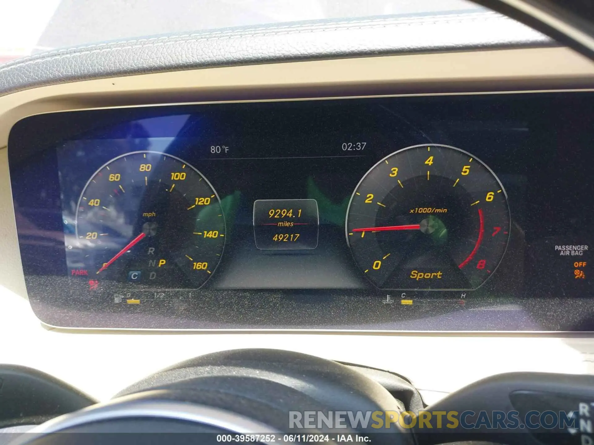 7 fotografías del automóvil dañado WDDUG8DB9KA476354 MERCEDES-BENZ S 560 2019
