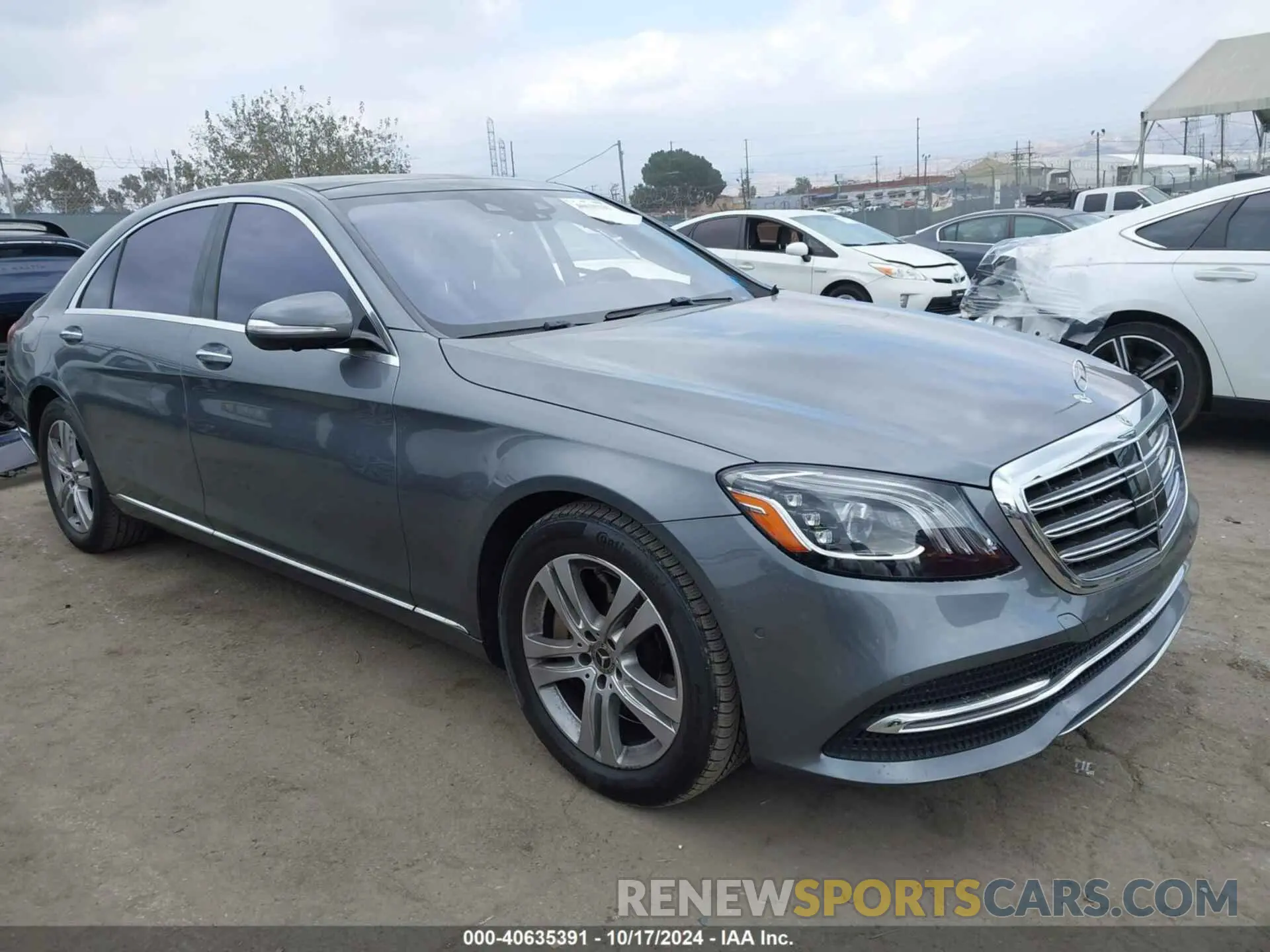 1 fotografías del automóvil dañado WDDUG8GB2KA473517 MERCEDES-BENZ S 560 2019
