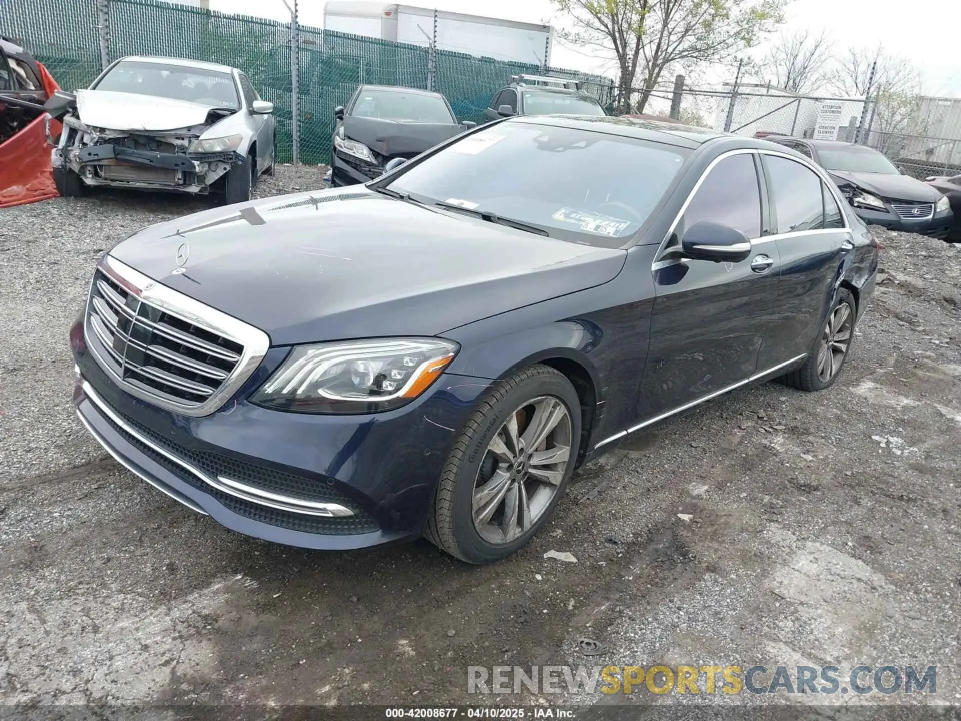 2 fotografías del automóvil dañado WDDUG8GB3LA517882 MERCEDES-BENZ S 560 2020