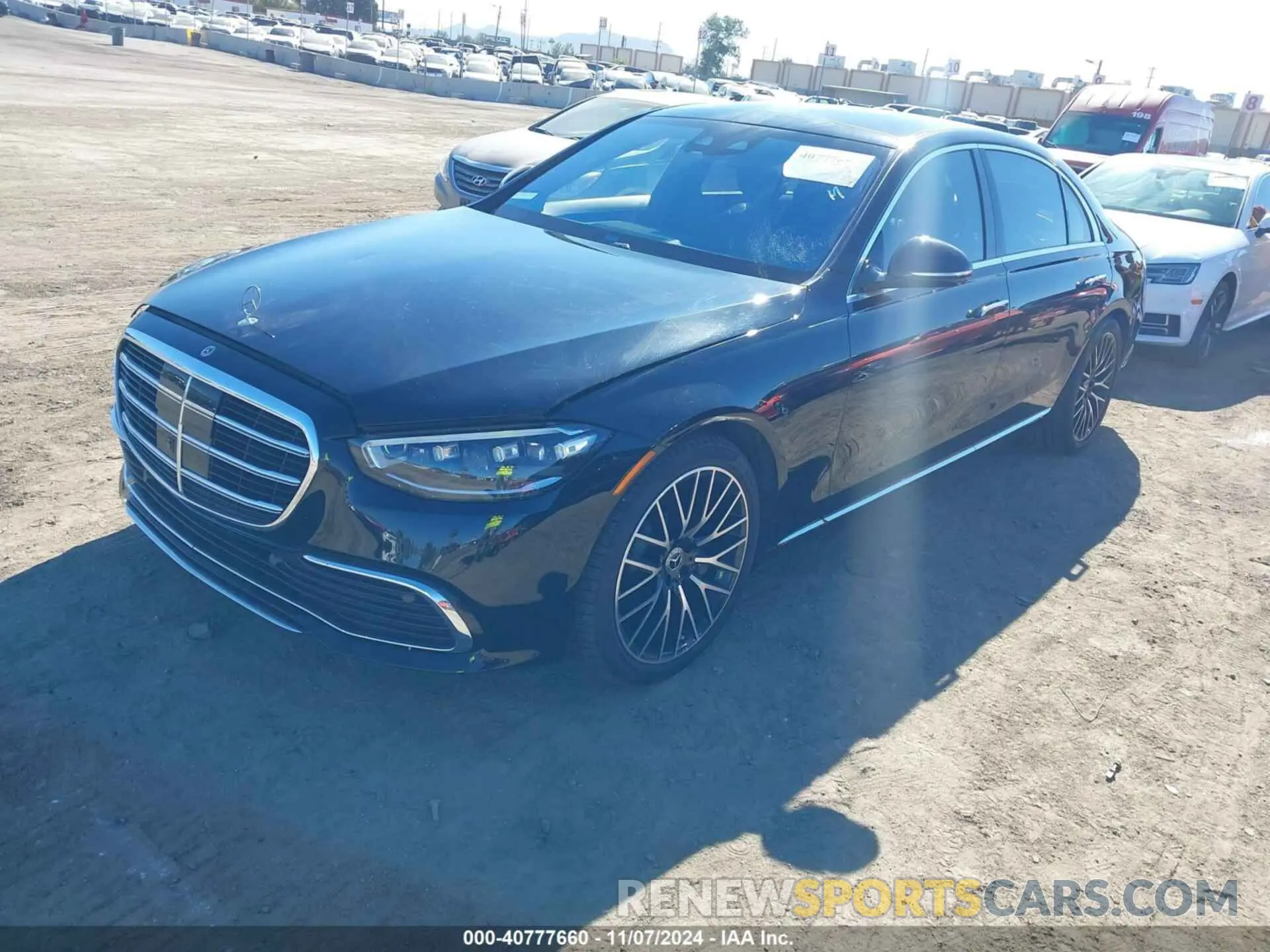 2 fotografías del automóvil dañado W1K6G7GB7MA018202 MERCEDES-BENZ S 580 2021