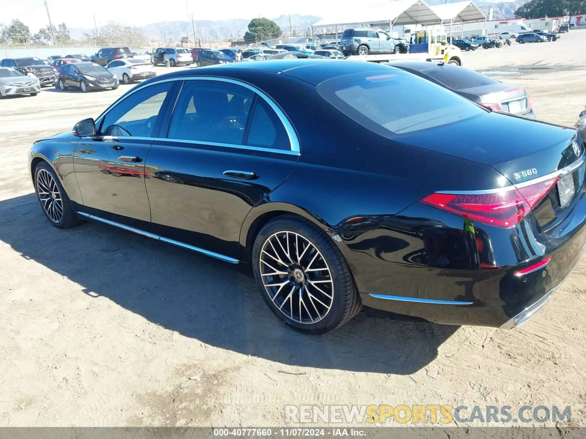 3 fotografías del automóvil dañado W1K6G7GB7MA018202 MERCEDES-BENZ S 580 2021