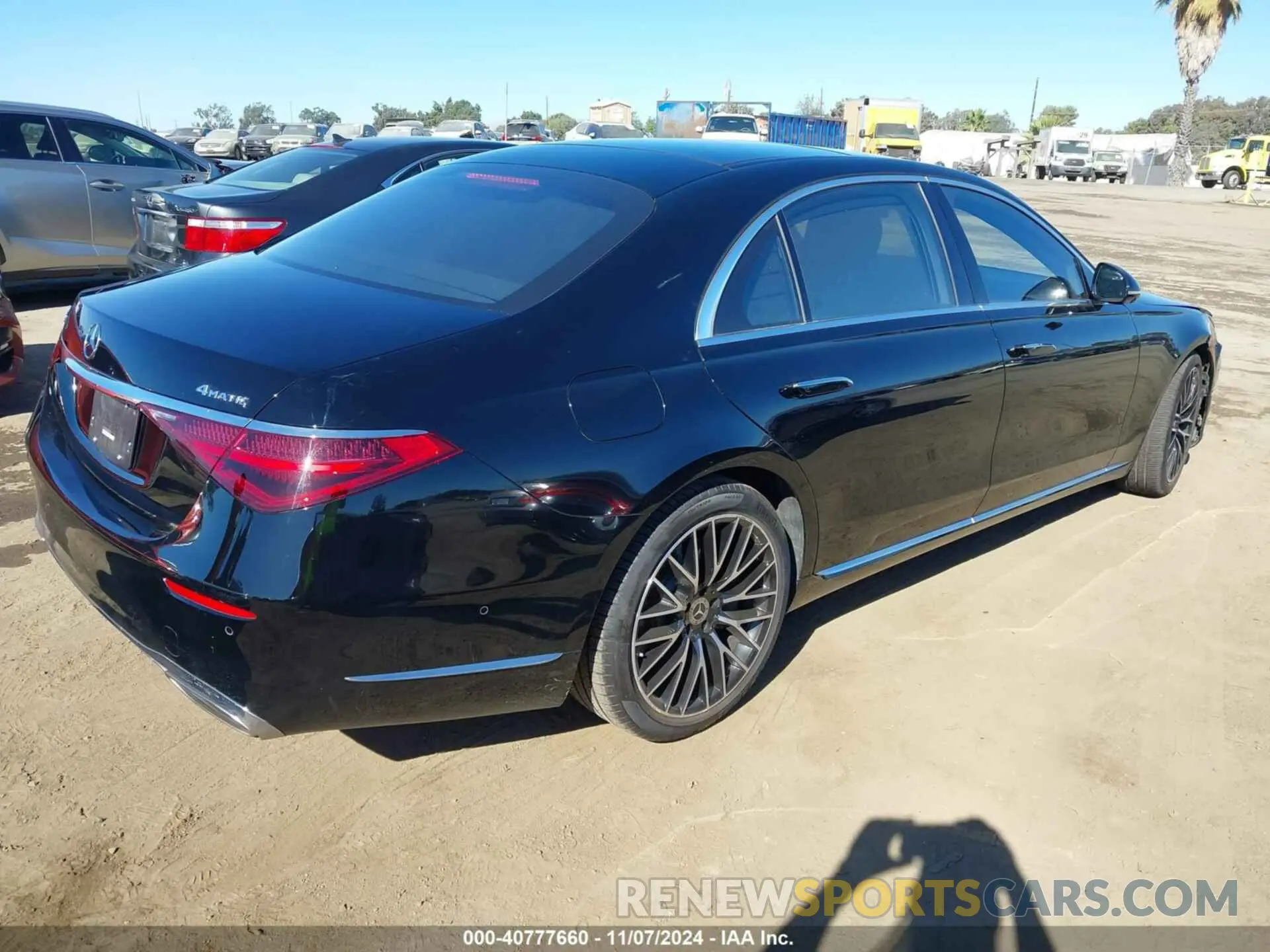 4 fotografías del automóvil dañado W1K6G7GB7MA018202 MERCEDES-BENZ S 580 2021