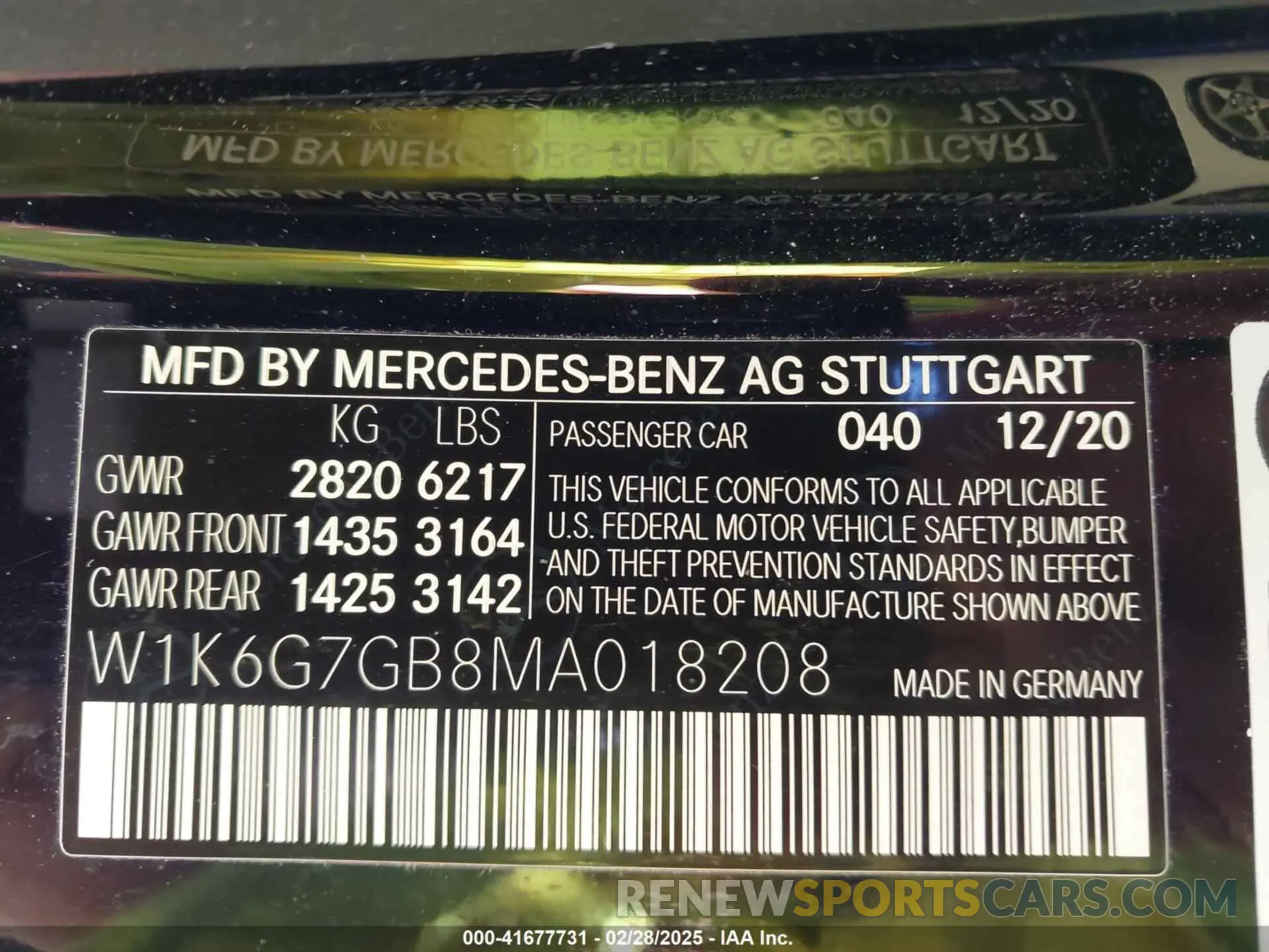9 fotografías del automóvil dañado W1K6G7GB8MA018208 MERCEDES-BENZ S 580 2021