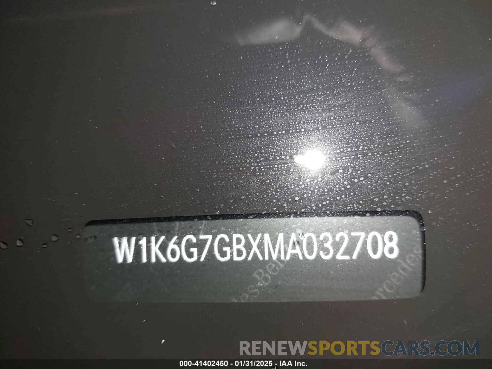 19 fotografías del automóvil dañado W1K6G7GBXMA032708 MERCEDES-BENZ S 580 2021