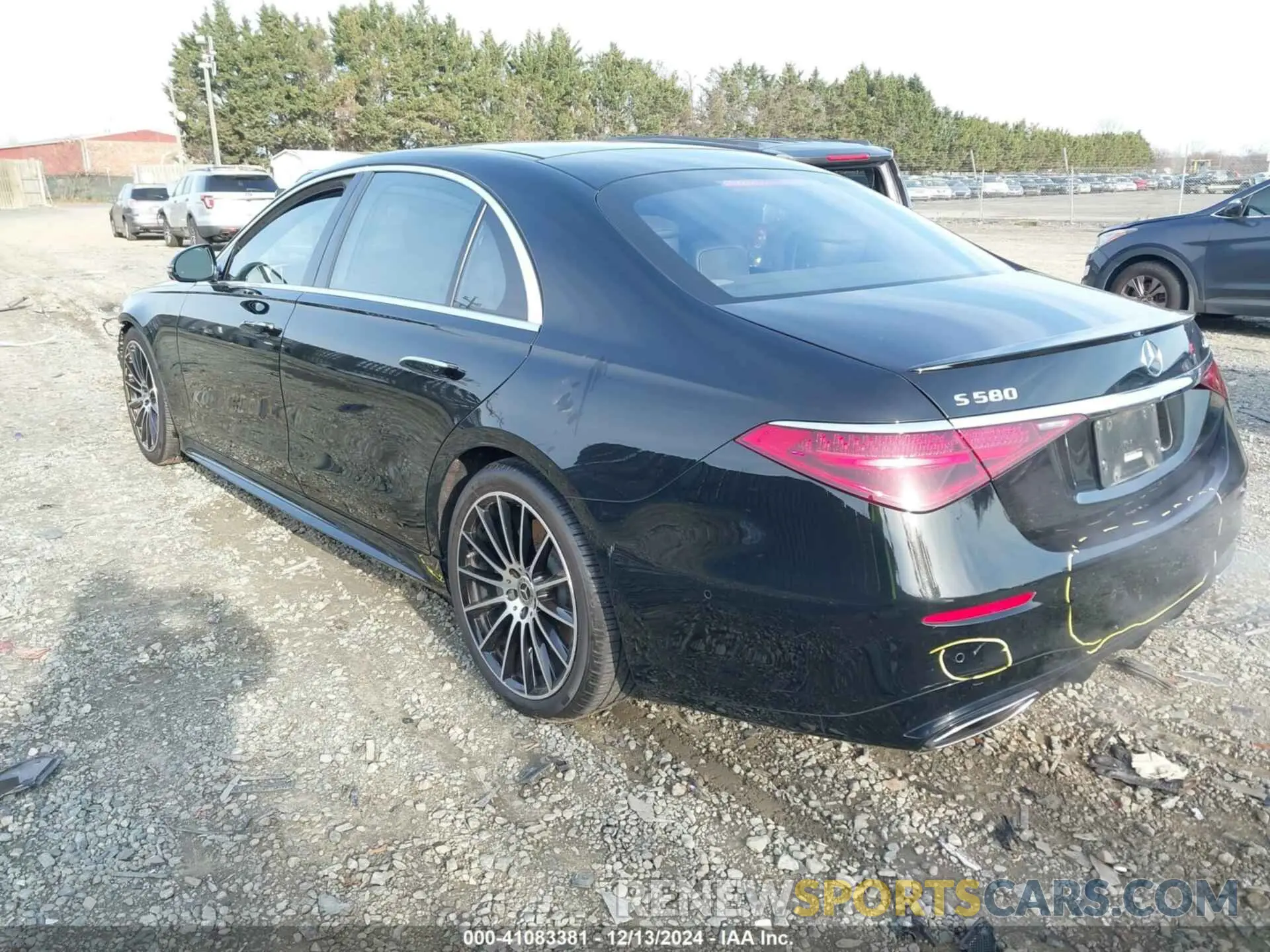 3 fotografías del automóvil dañado W1K6G7GB2NA091849 MERCEDES-BENZ S 580 2022