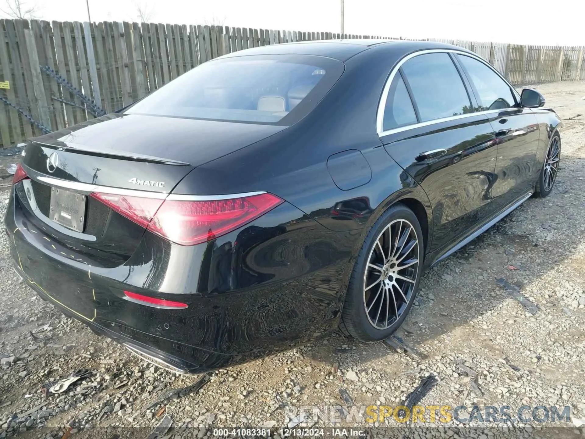 4 fotografías del automóvil dañado W1K6G7GB2NA091849 MERCEDES-BENZ S 580 2022