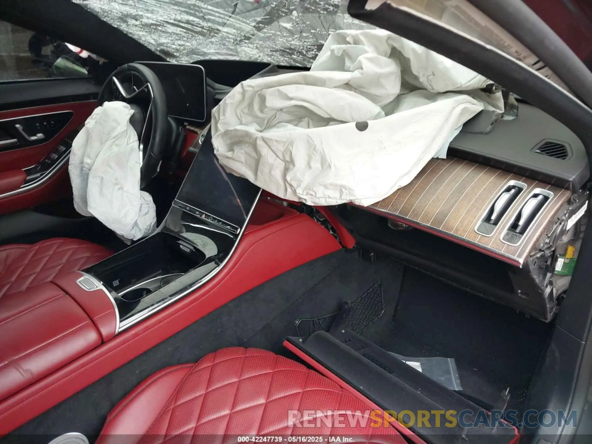 5 fotografías del automóvil dañado W1K6G7GB3NA065888 MERCEDES-BENZ S 580 2022