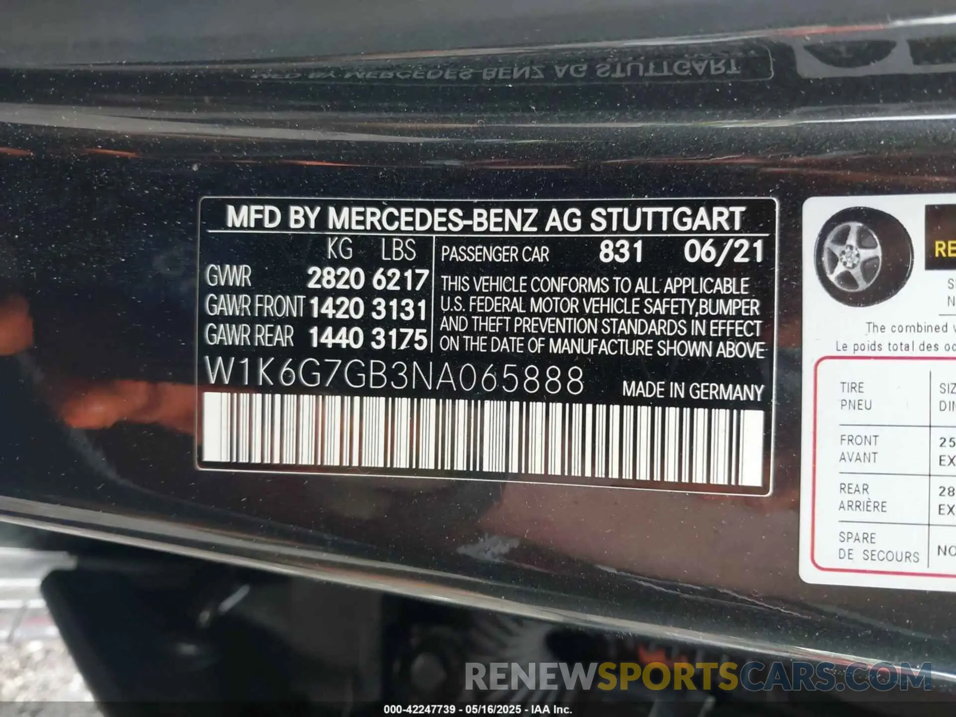 9 fotografías del automóvil dañado W1K6G7GB3NA065888 MERCEDES-BENZ S 580 2022