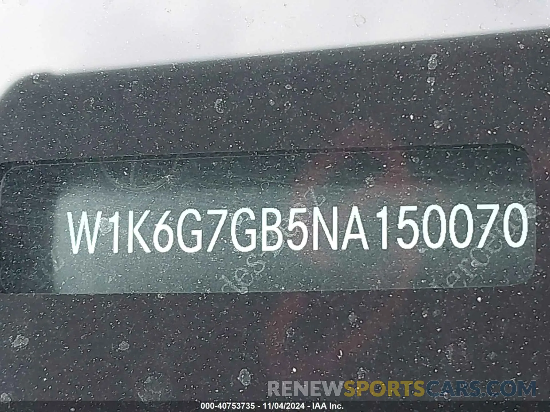 18 fotografías del automóvil dañado W1K6G7GB5NA150070 MERCEDES-BENZ S 580 2022