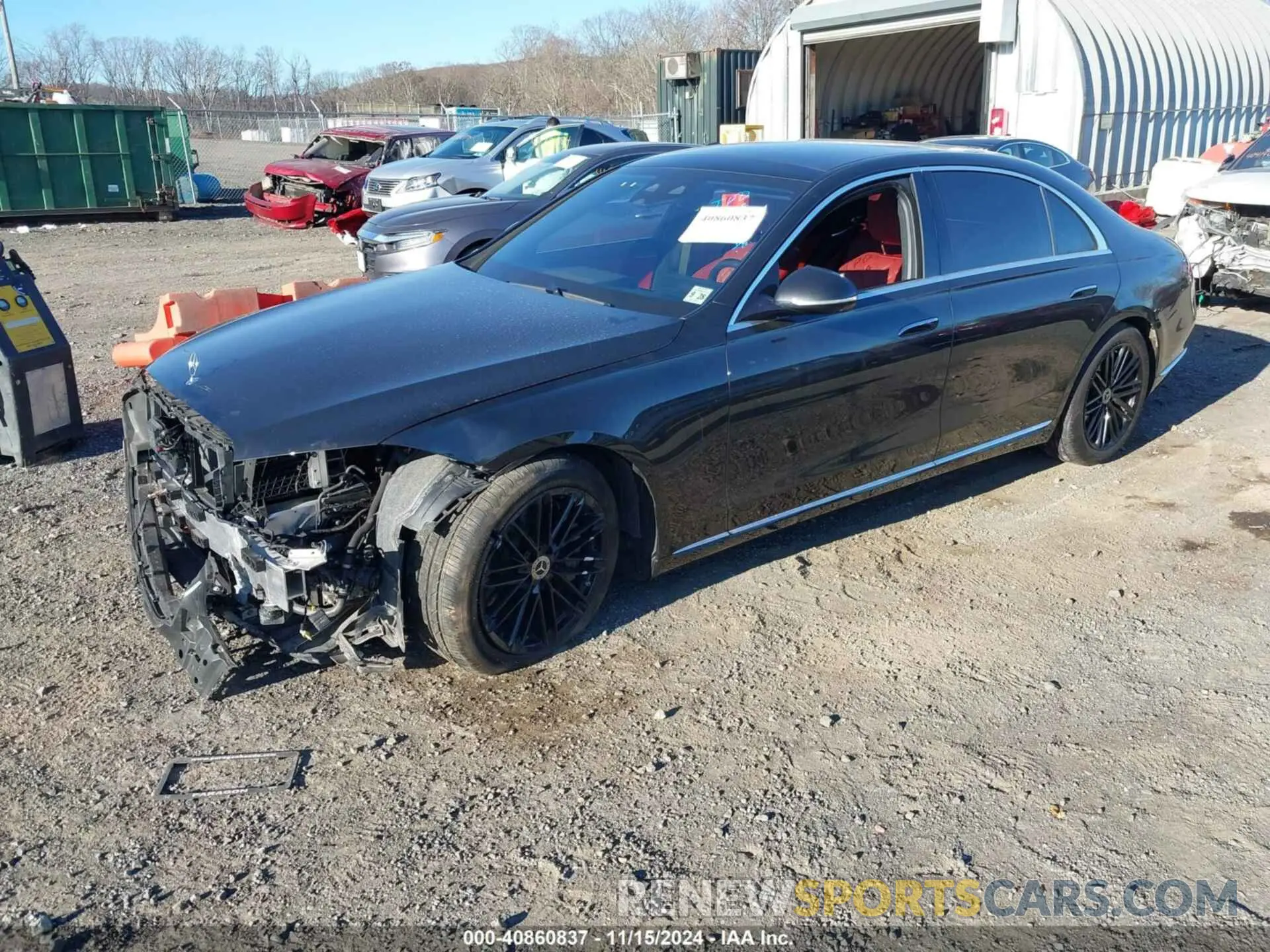 2 fotografías del automóvil dañado W1K6G7GB4PA221956 MERCEDES-BENZ S 580 2023