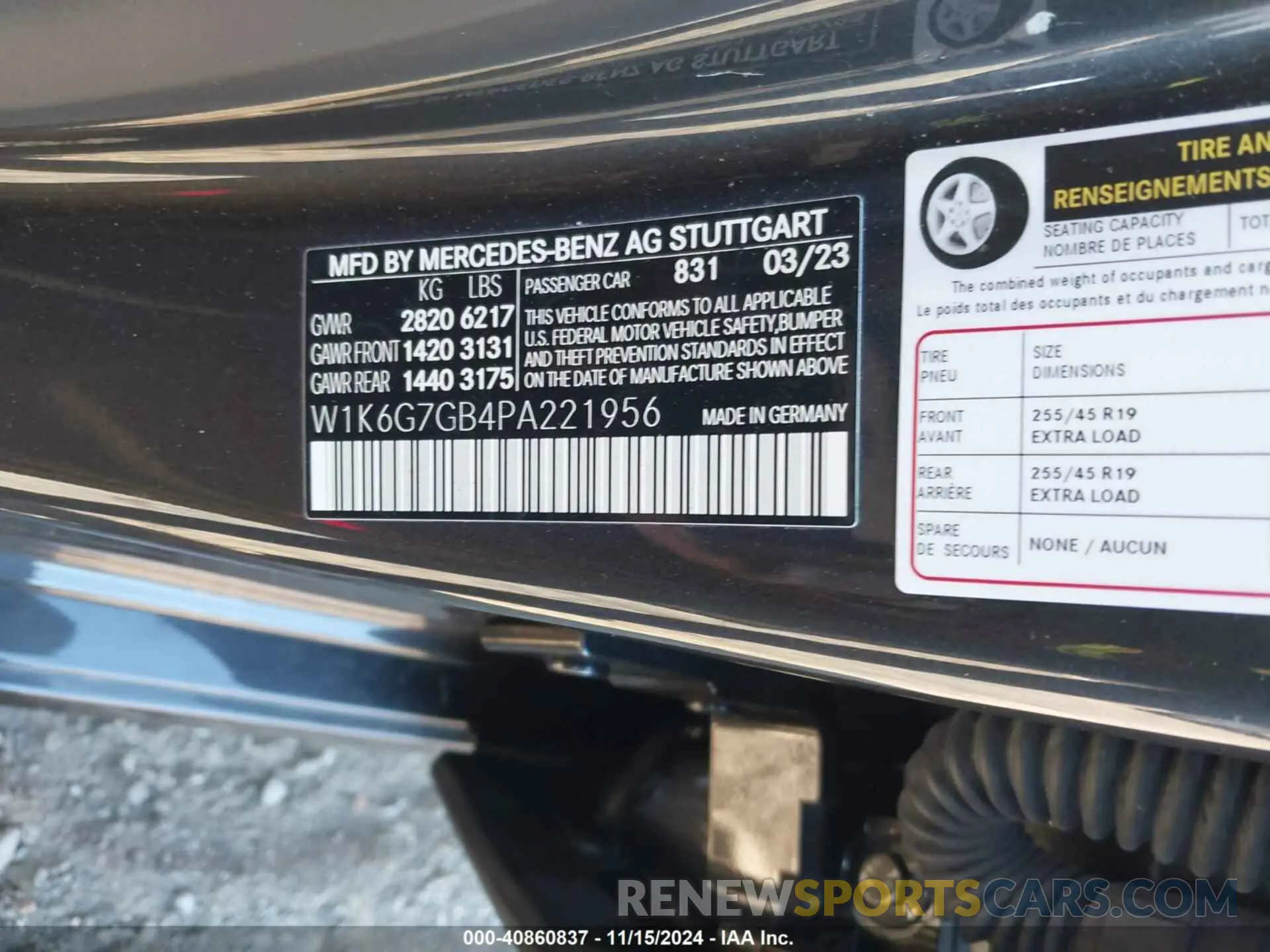 9 fotografías del automóvil dañado W1K6G7GB4PA221956 MERCEDES-BENZ S 580 2023