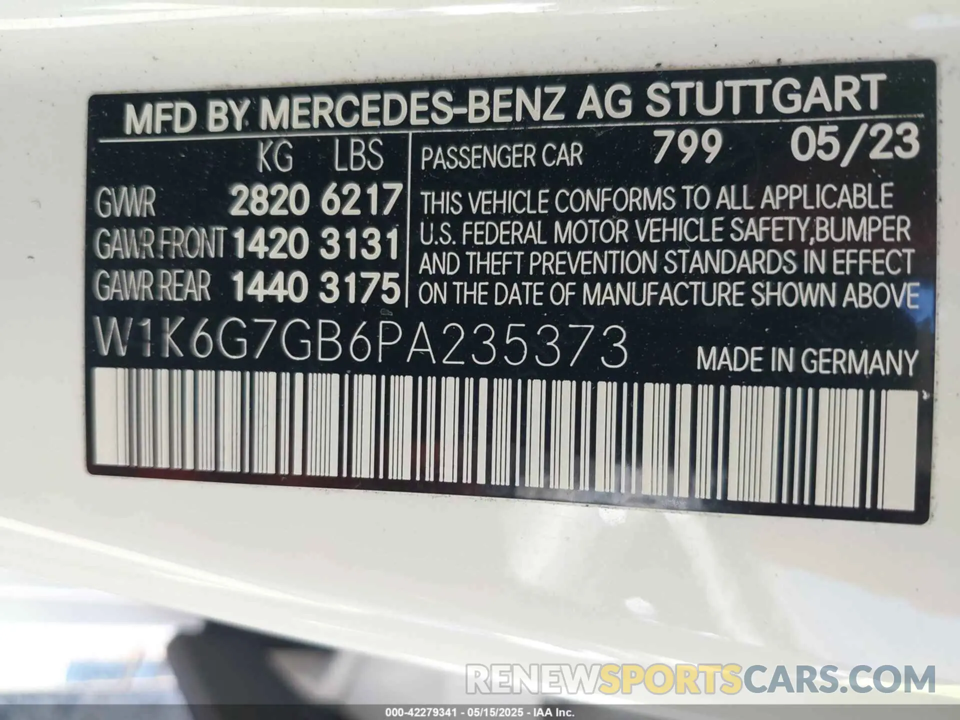 9 fotografías del automóvil dañado W1K6G7GB6PA235373 MERCEDES-BENZ S 580 2023