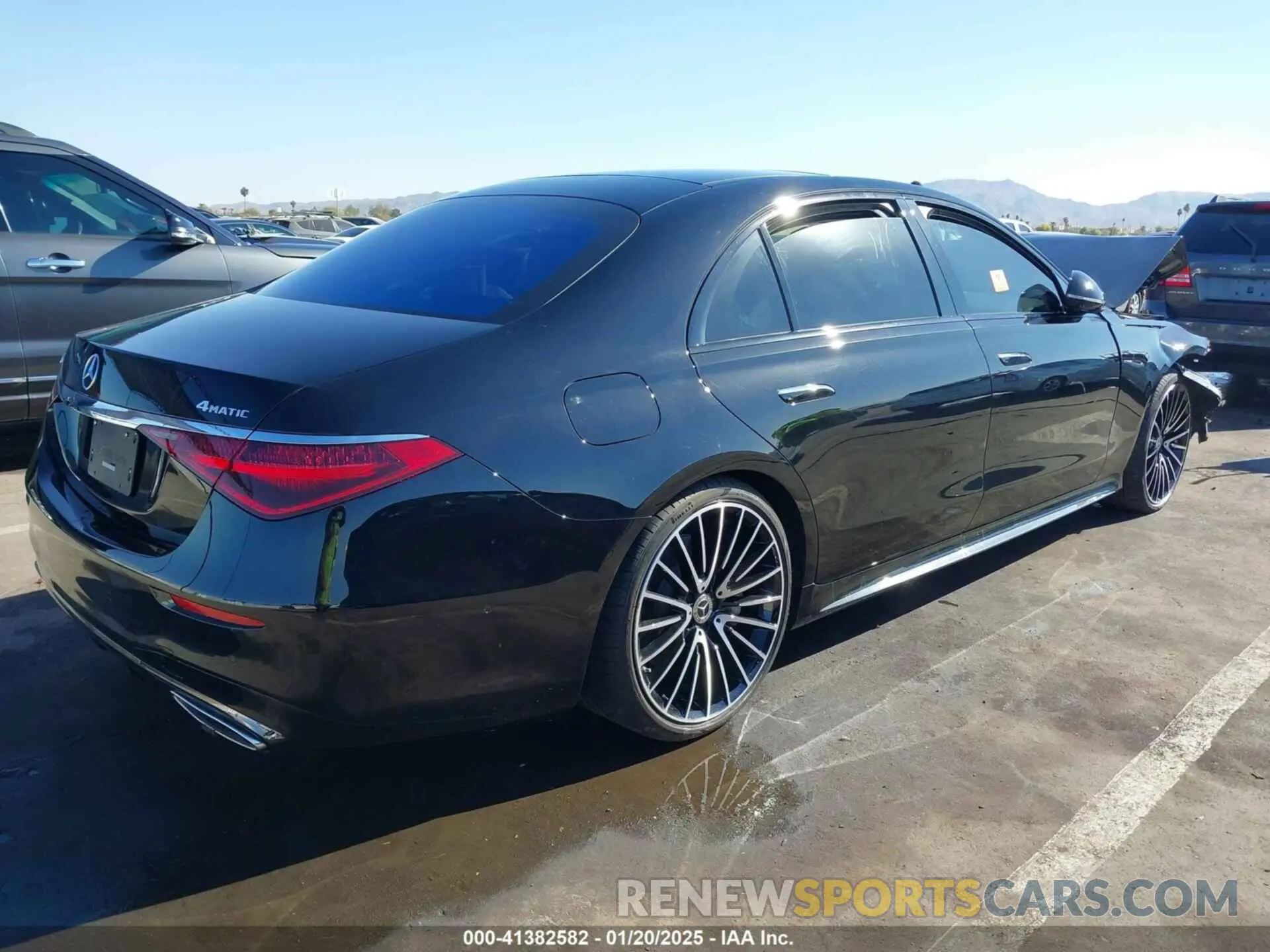 4 fotografías del automóvil dañado W1K6G7GB4RA274031 MERCEDES-BENZ S 580 2024