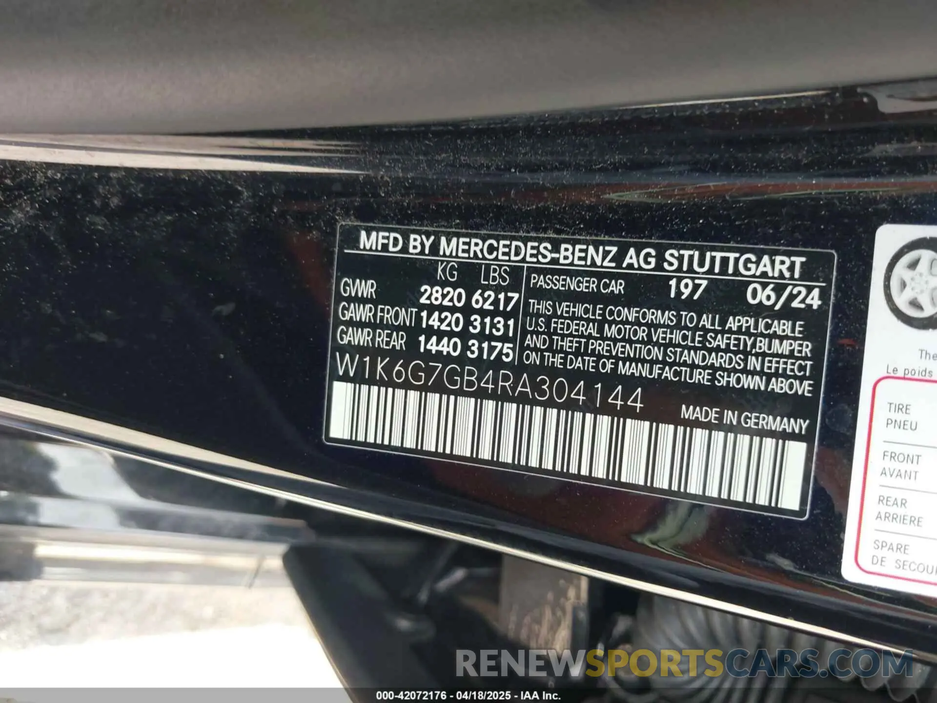 9 fotografías del automóvil dañado W1K6G7GB4RA304144 MERCEDES-BENZ S 580 2024