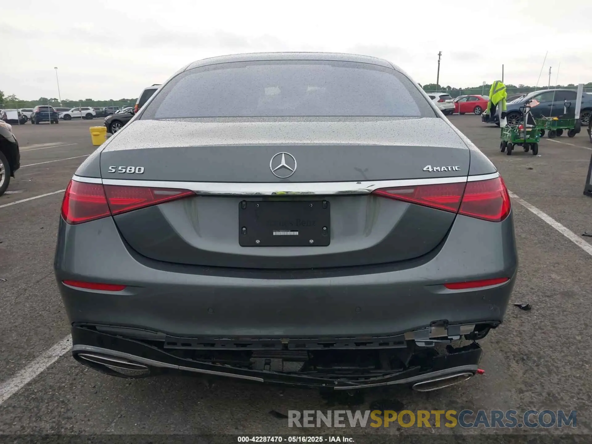 16 fotografías del automóvil dañado W1K6G7GBXRA269738 MERCEDES-BENZ S 580 2024