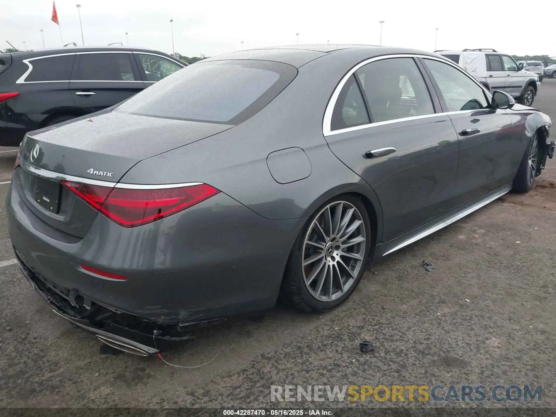 4 fotografías del automóvil dañado W1K6G7GBXRA269738 MERCEDES-BENZ S 580 2024