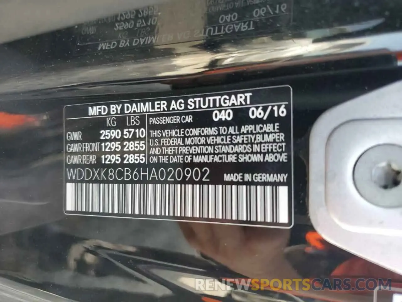 12 fotografías del automóvil dañado WDDXK8CB6HA020902 MERCEDES-BENZ S-CLASS 2017