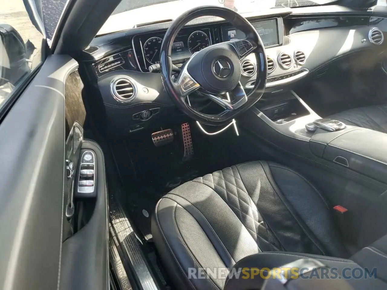 8 fotografías del automóvil dañado WDDXK8CB6HA020902 MERCEDES-BENZ S-CLASS 2017