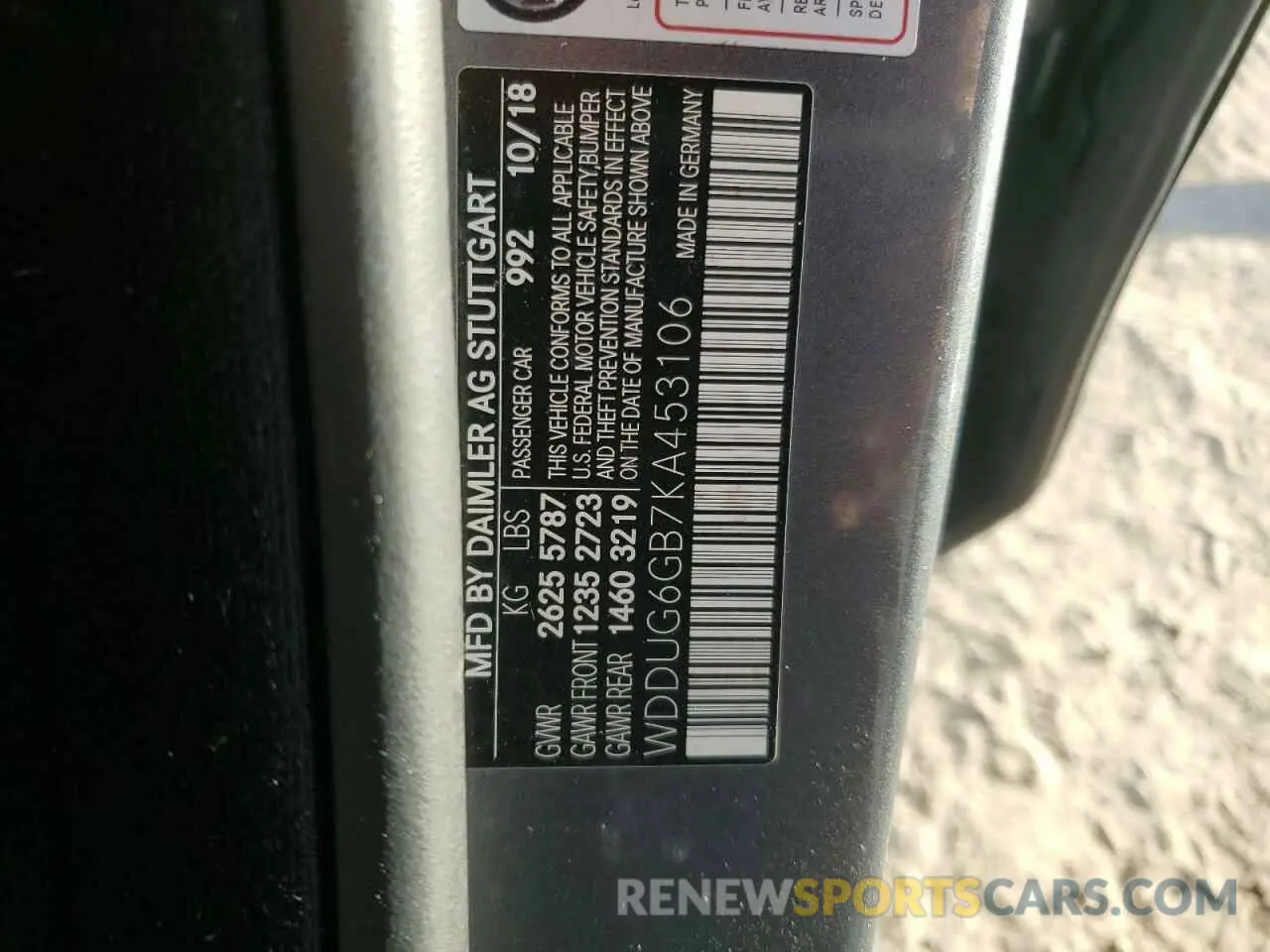 13 fotografías del automóvil dañado WDDUG6GB7KA453106 MERCEDES-BENZ S-CLASS 2019