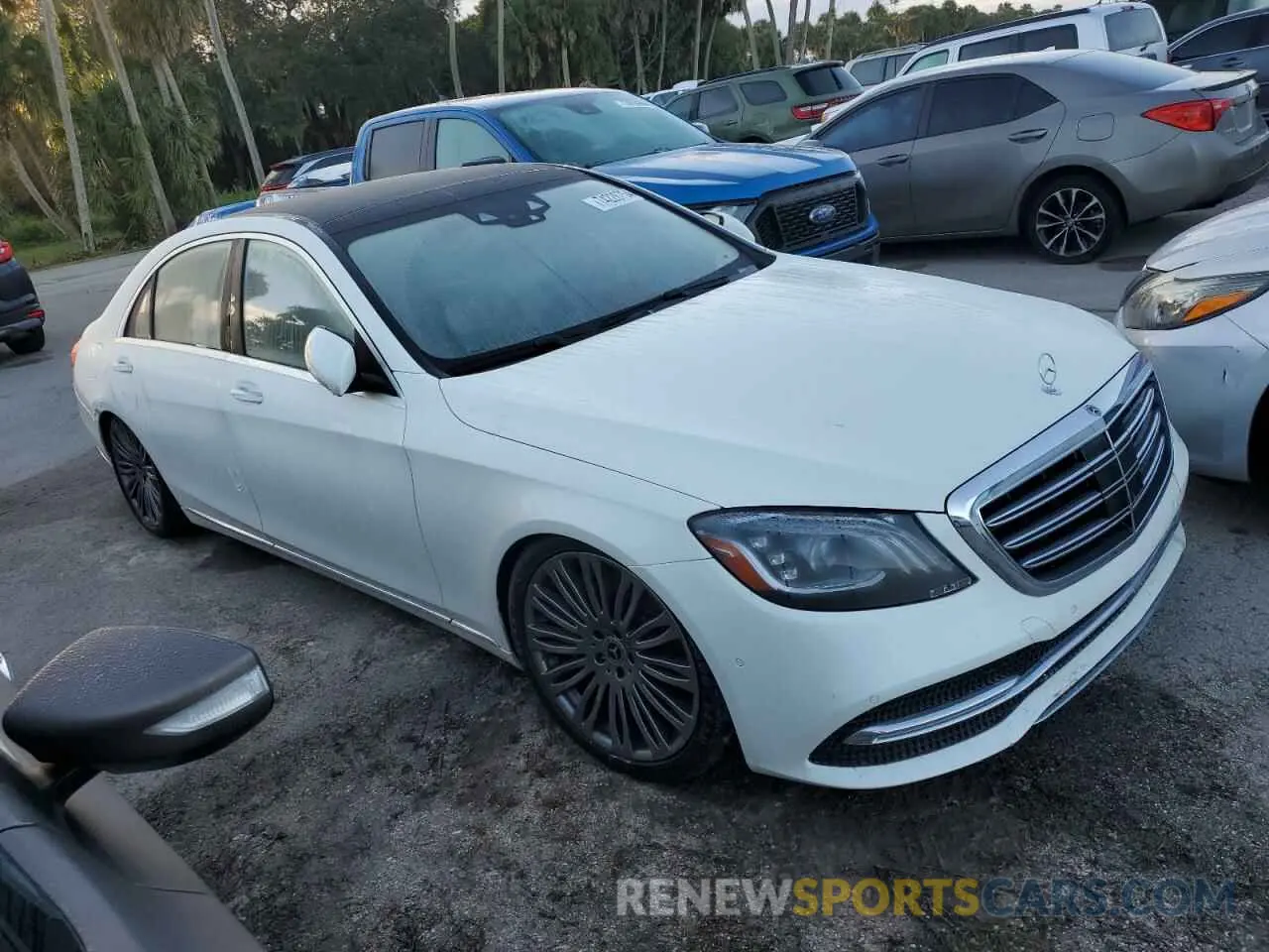 4 fotografías del automóvil dañado WDDUG6GBXKA483796 MERCEDES-BENZ S-CLASS 2019