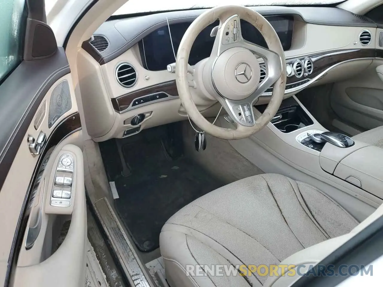 8 fotografías del automóvil dañado WDDUG6GBXKA483796 MERCEDES-BENZ S-CLASS 2019
