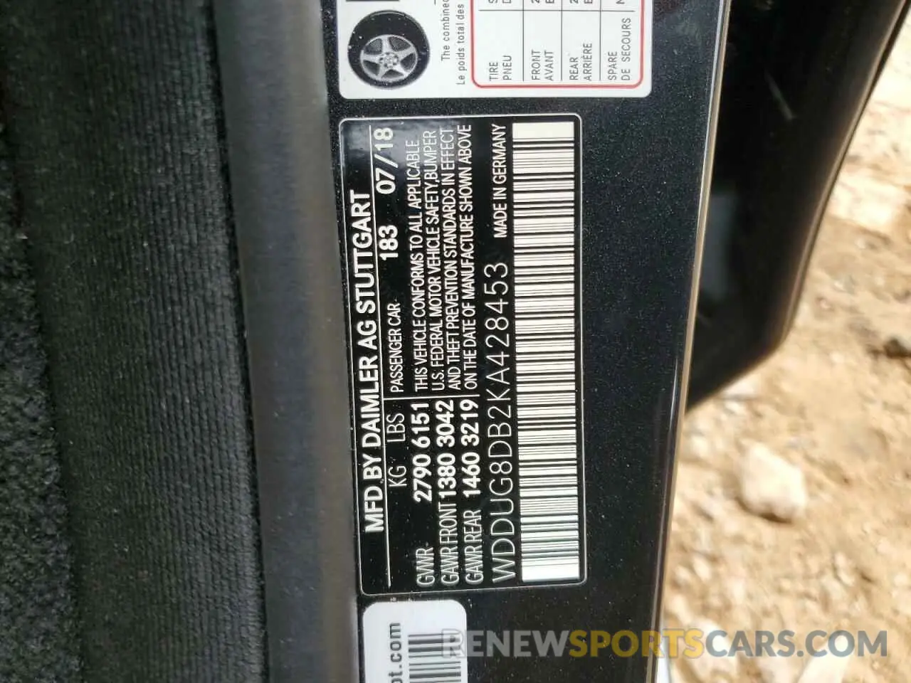 12 fotografías del automóvil dañado WDDUG8DB2KA428453 MERCEDES-BENZ S-CLASS 2019