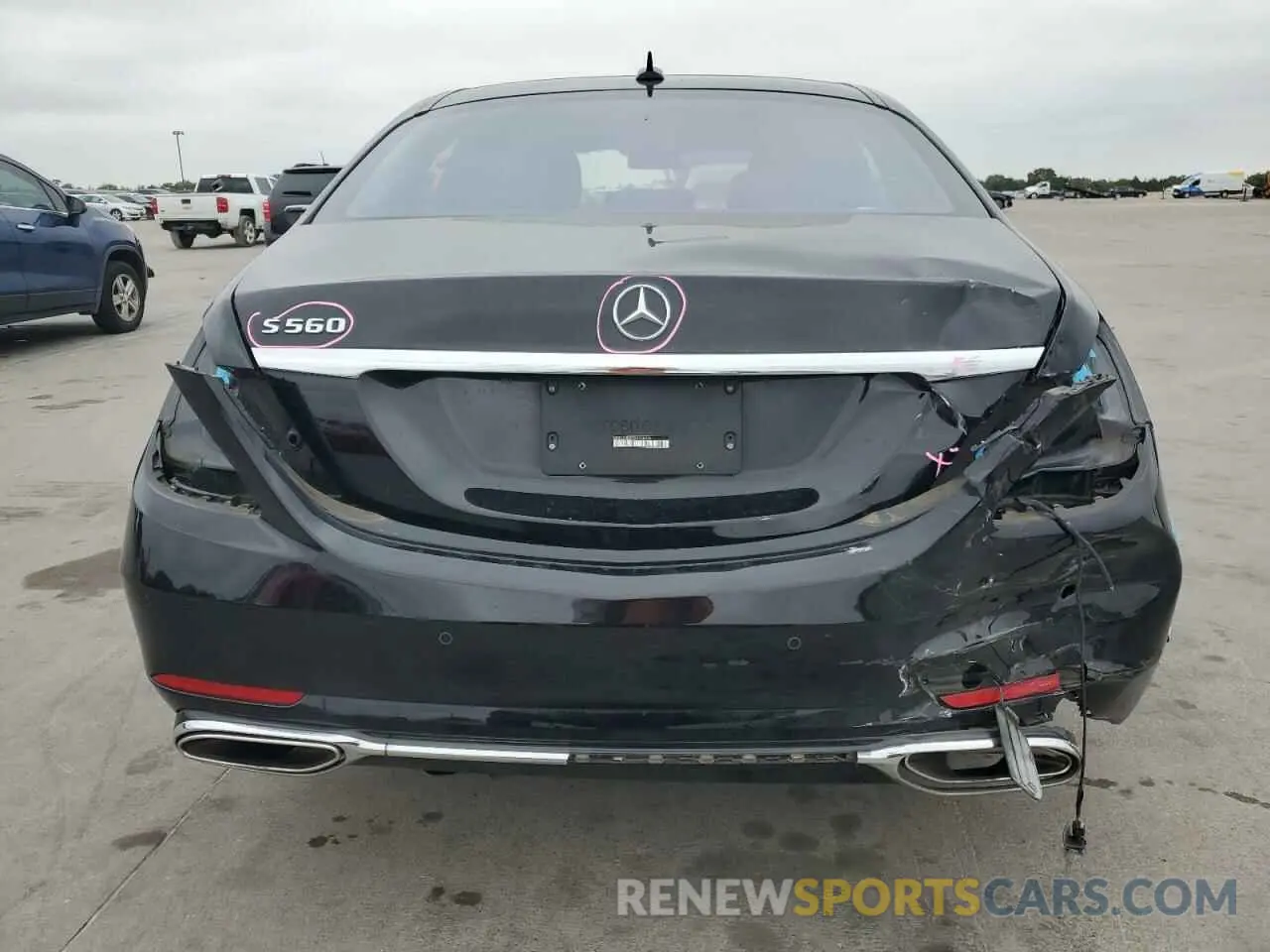 6 fotografías del automóvil dañado WDDUG8DB5KA468283 MERCEDES-BENZ S-CLASS 2019
