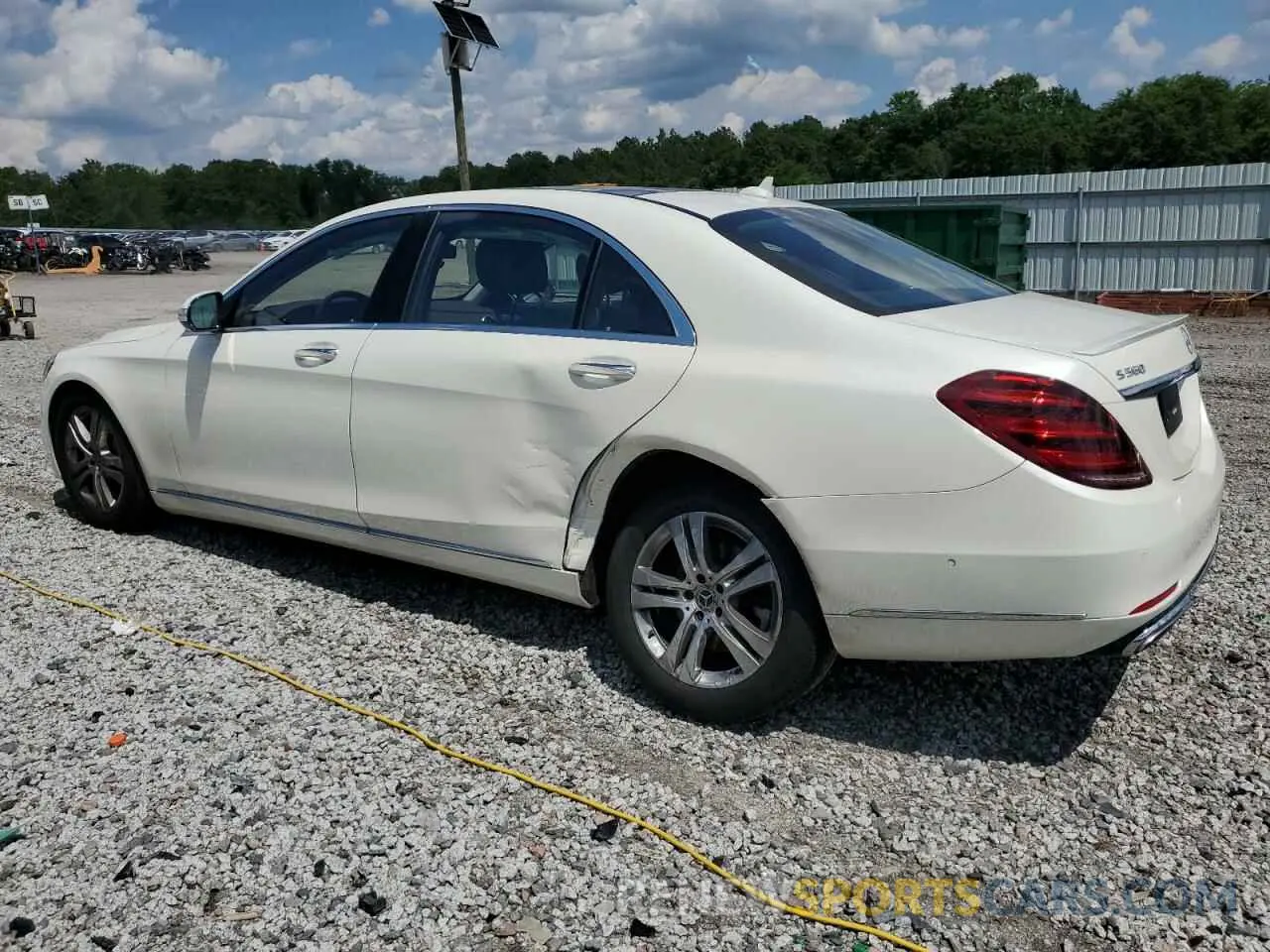 2 fotografías del automóvil dañado WDDUG8DB5KA491451 MERCEDES-BENZ S-CLASS 2019