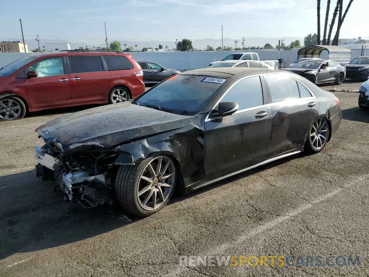 1 fotografías del automóvil dañado WDDUG8DB9KA428921 MERCEDES-BENZ S-CLASS 2019