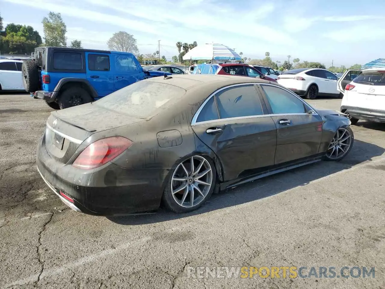 3 fotografías del automóvil dañado WDDUG8DB9KA428921 MERCEDES-BENZ S-CLASS 2019