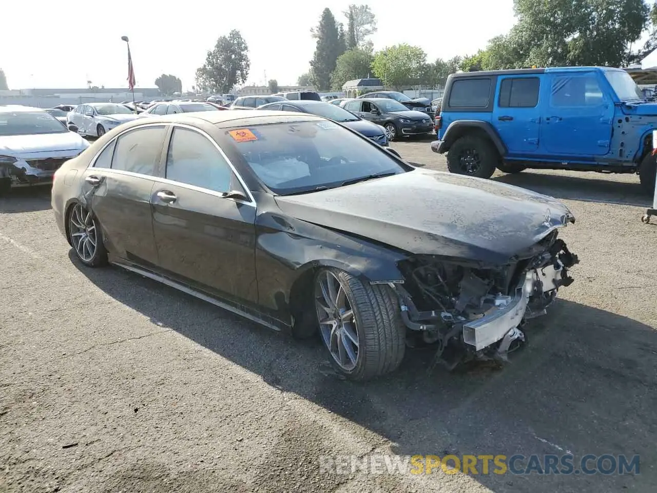 4 fotografías del automóvil dañado WDDUG8DB9KA428921 MERCEDES-BENZ S-CLASS 2019
