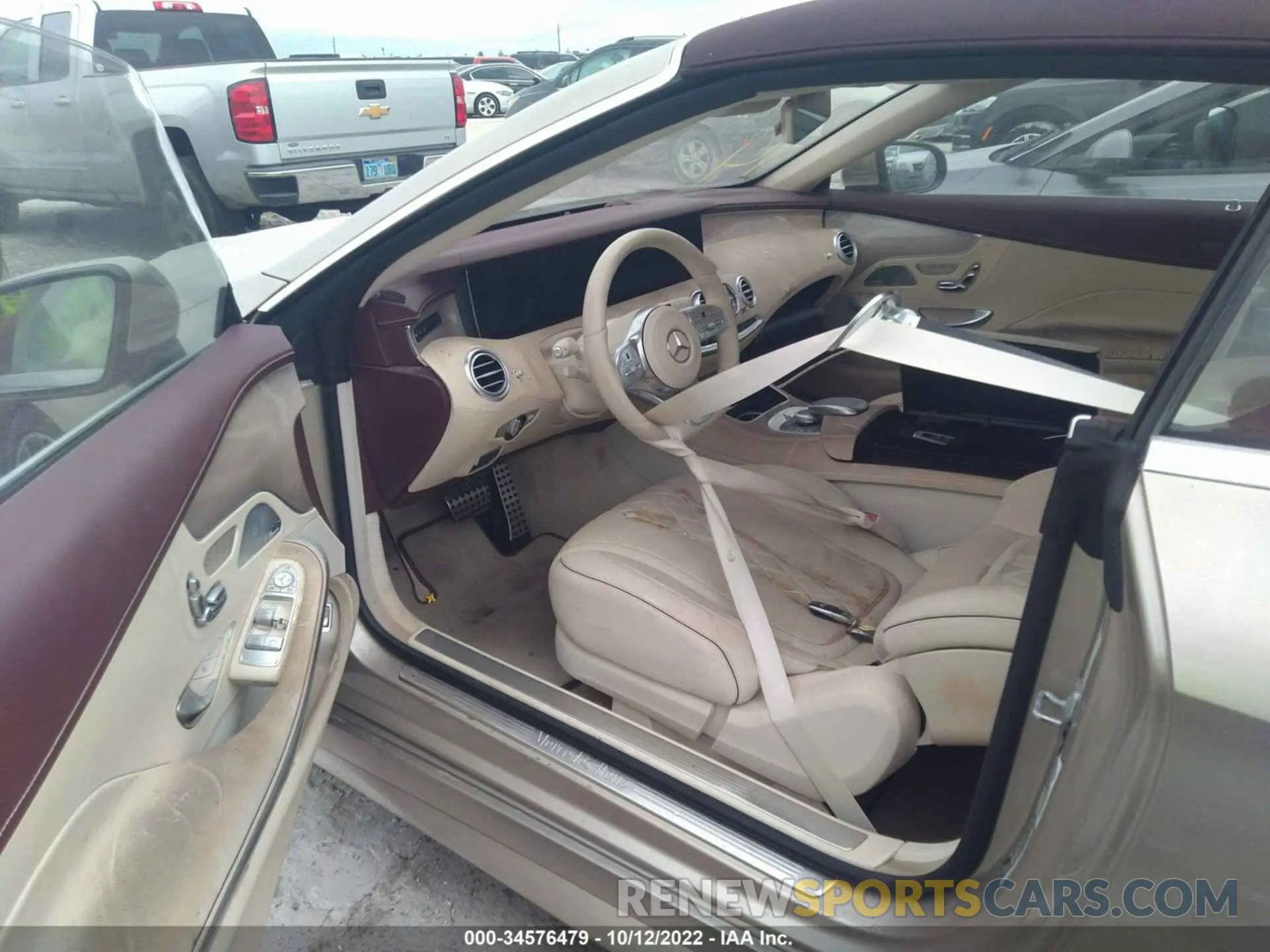 6 fotografías del automóvil dañado WDDXK8DB0KA038706 MERCEDES-BENZ S-CLASS 2019