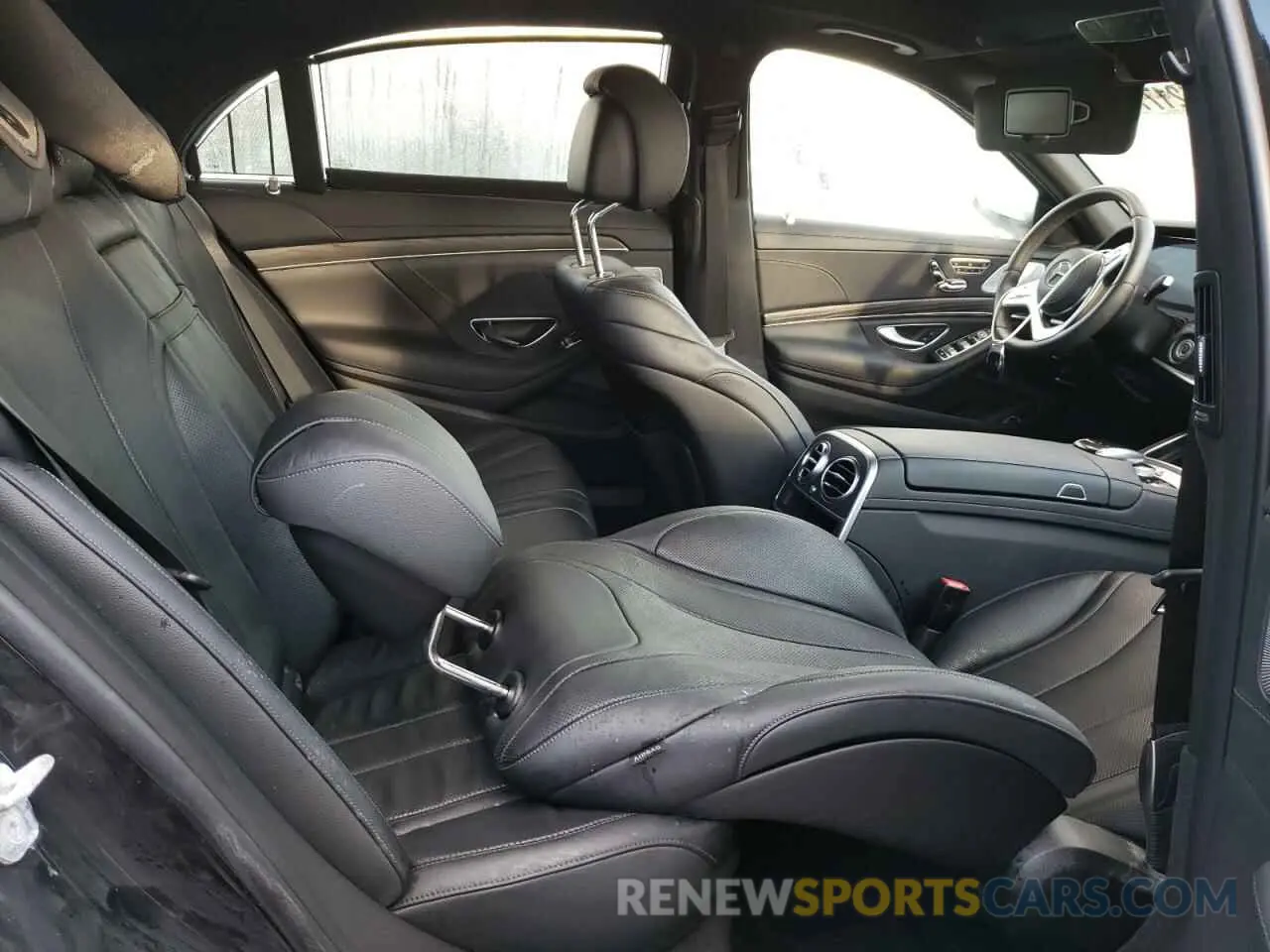 6 fotografías del automóvil dañado W1KUG6EB1LA559507 MERCEDES-BENZ S-CLASS 2020