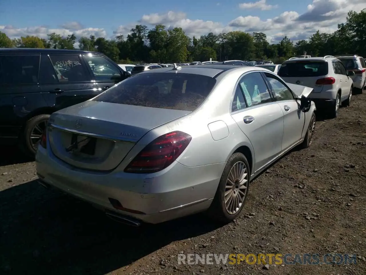 4 fotografías del automóvil dañado W1KUG8GB2LA569343 MERCEDES-BENZ S-CLASS 2020