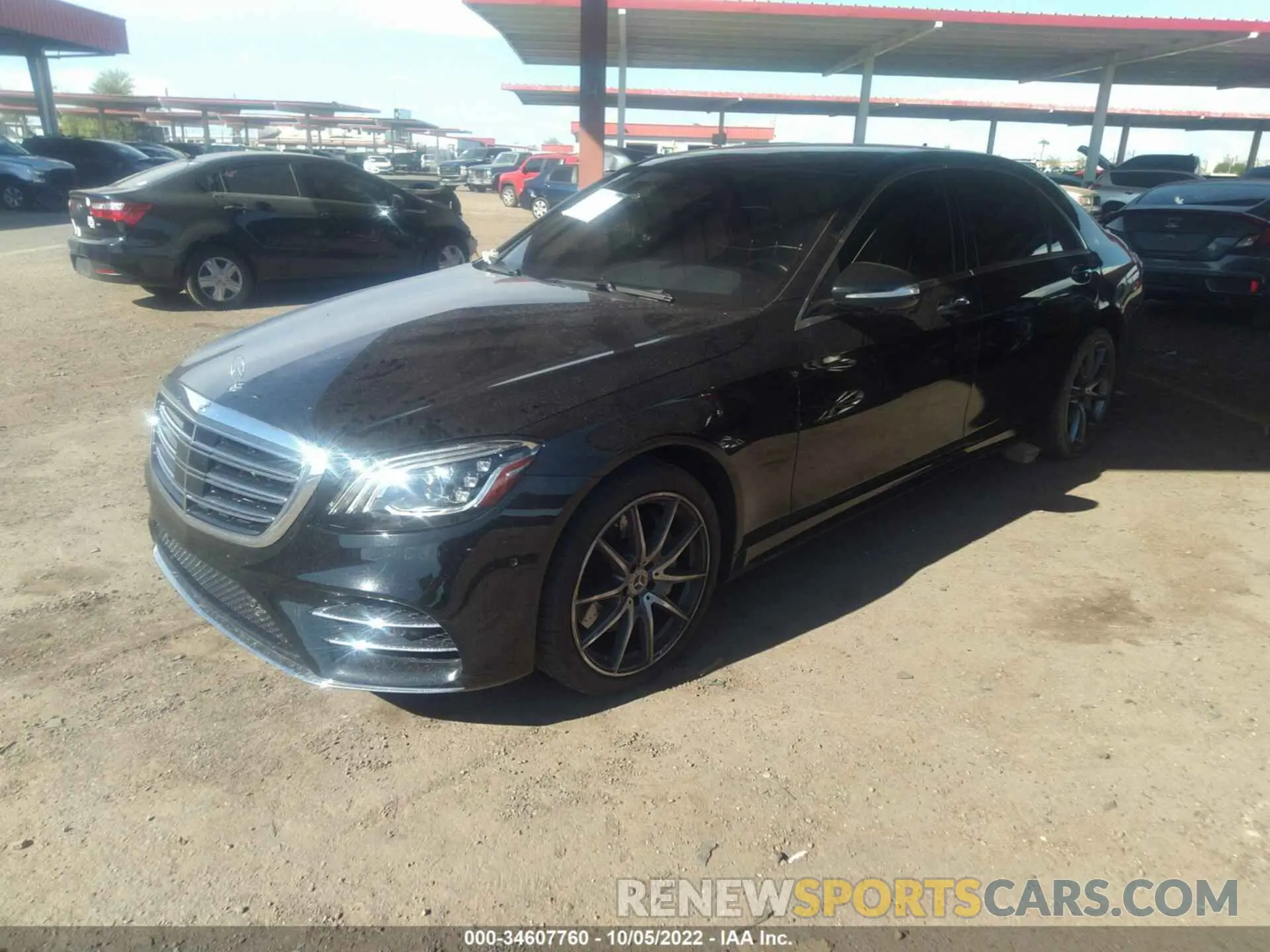 2 fotografías del automóvil dañado WDDUG6GBXLA503093 MERCEDES-BENZ S-CLASS 2020