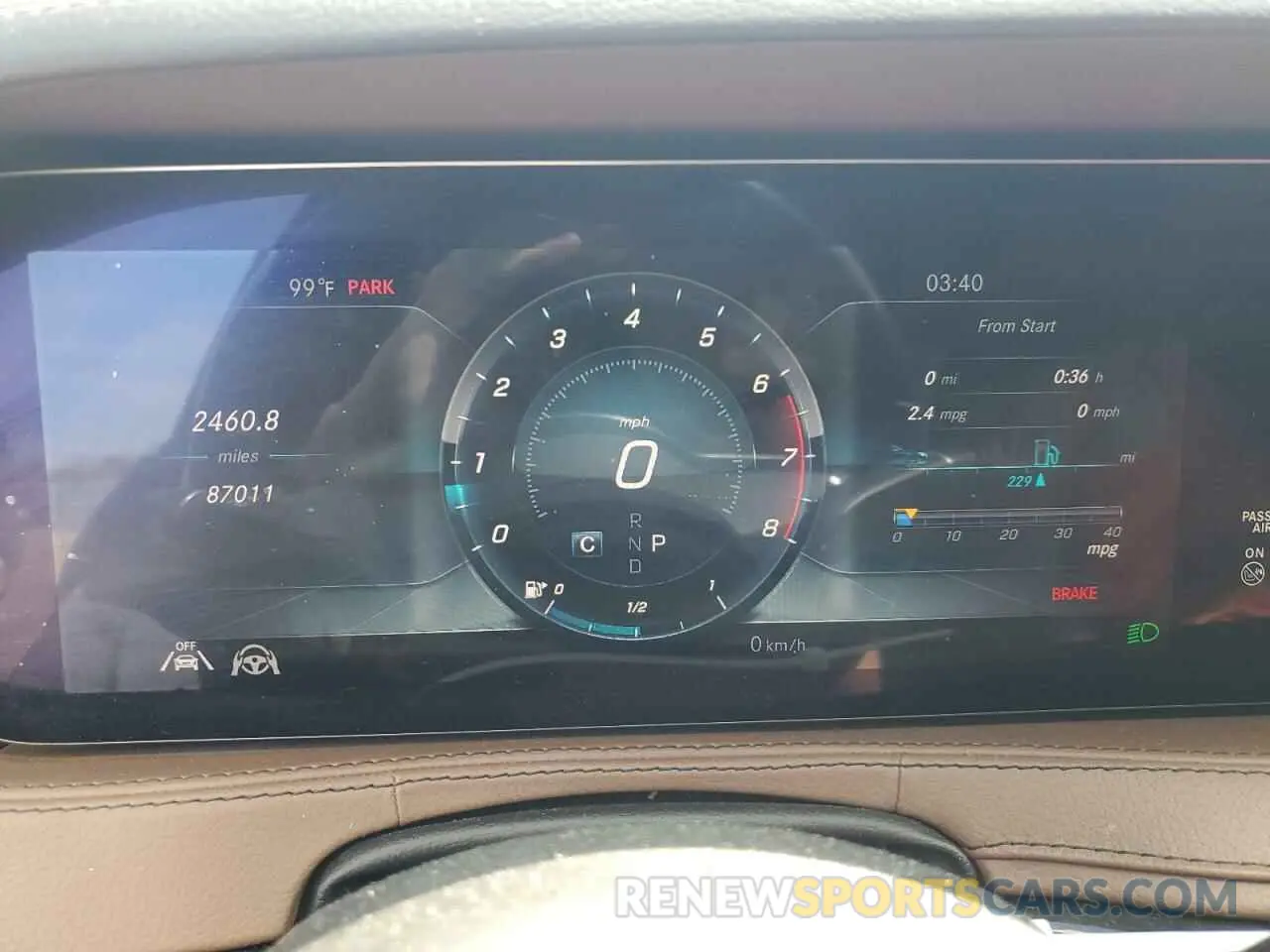 9 fotografías del automóvil dañado WDDUG8DB7LA501611 MERCEDES-BENZ S-CLASS 2020