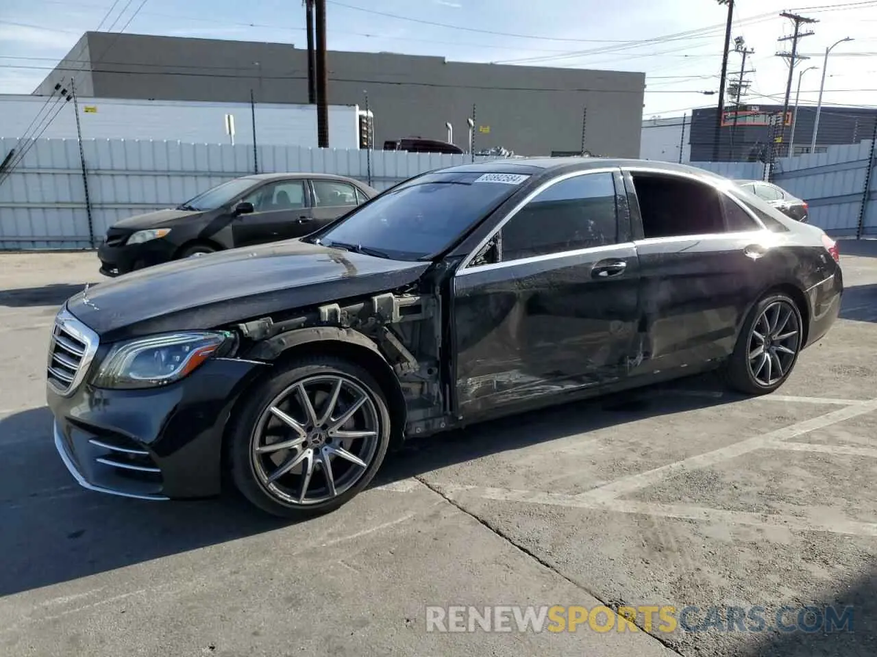 1 fotografías del automóvil dañado WDDUG8DB9LA525635 MERCEDES-BENZ S-CLASS 2020